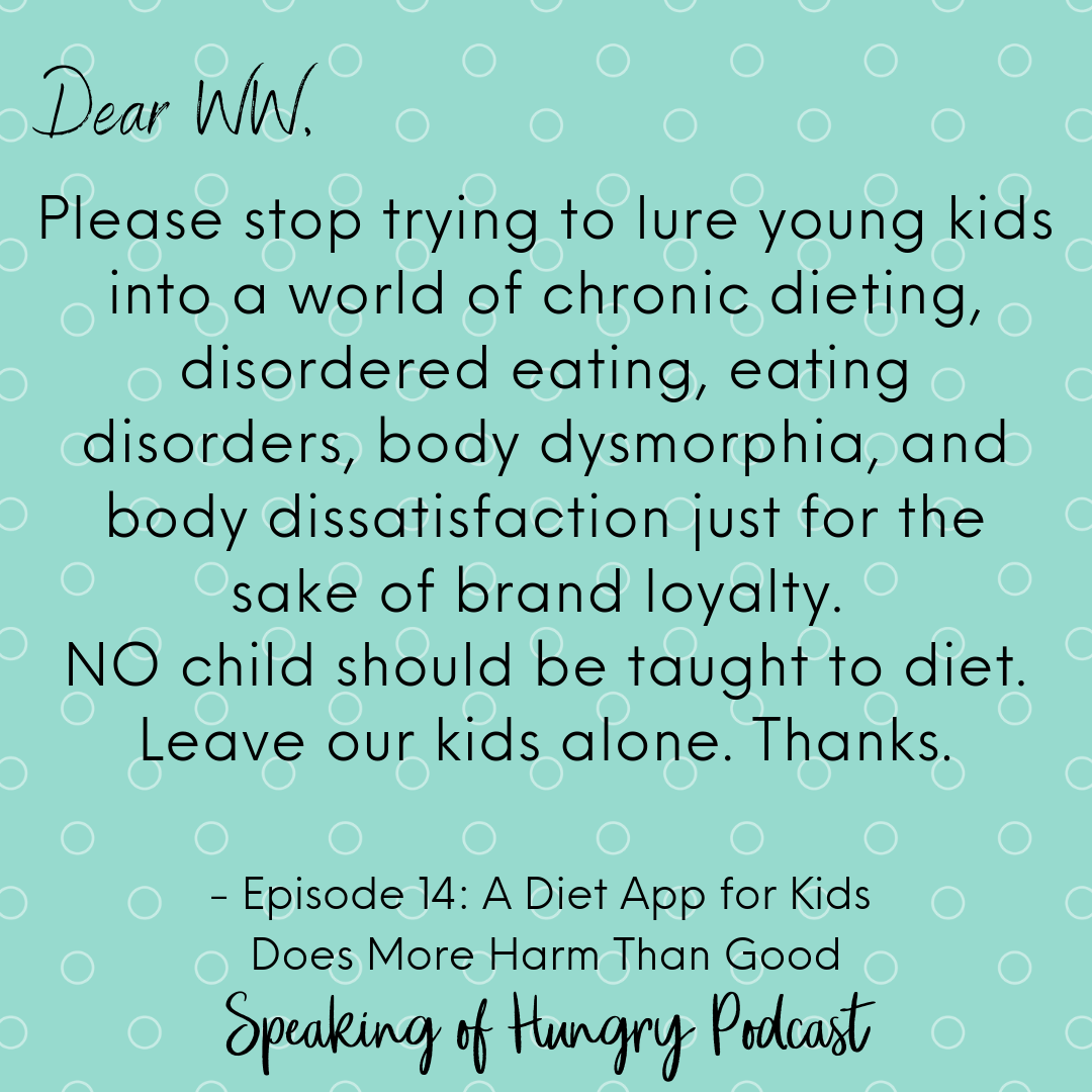 Episode 14: Diet App for Kids Does More Harm Than Good