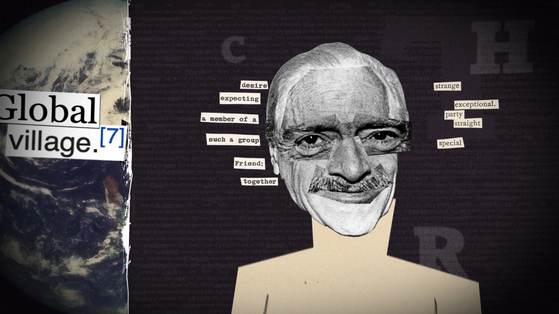 Marshall McLuhan on the global village - quote animation