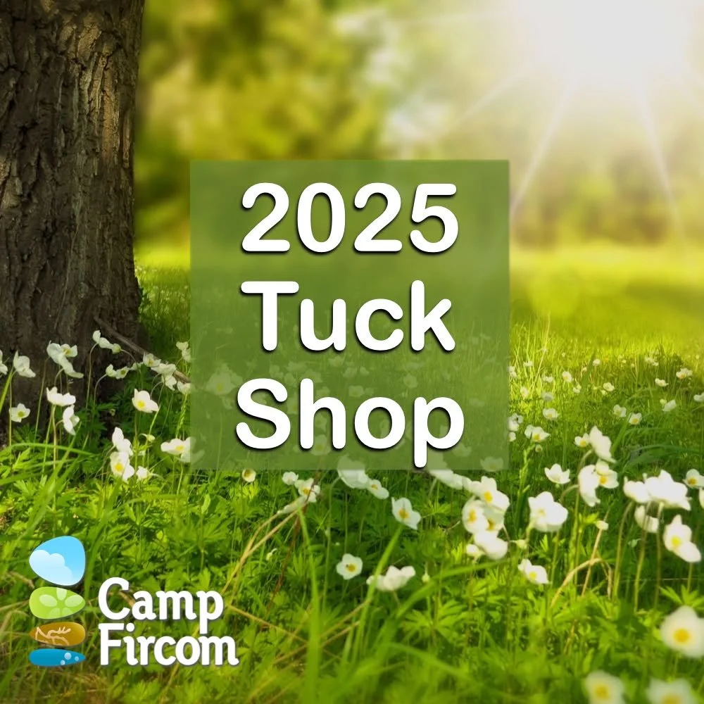 Summer Camps 2025 start in just a few days! 🥳🥳🥳
This summer, we&rsquo;re offering a selection of merchandise available for purchase at the Camp Fircom Tuck Shop, while supplies last. 

To help you and your child or teen plan their tuck shop budget