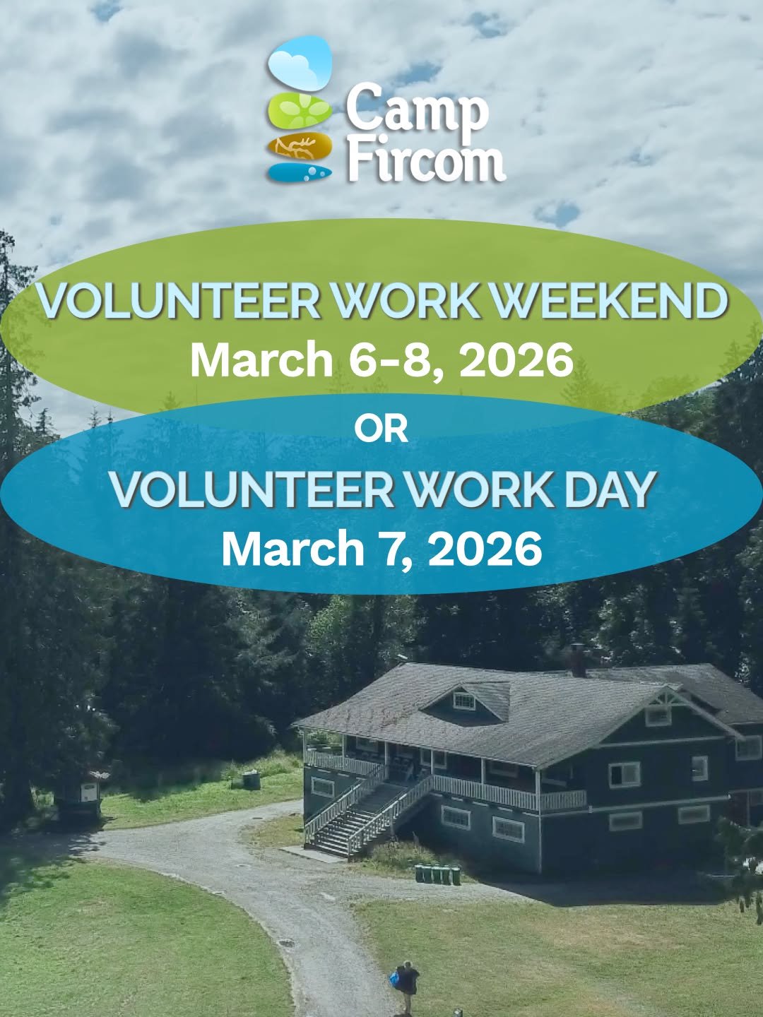 Spring Volunteer Opportunities!
We welcome you to join us!
*Registration Required*
Register in our Amilia Camp Store. 

This spring, we are offering two opportunities for volunteering on site:
MARCH 6-8, 2026 - SPRING VOLUNTEER WEEKEND - 12 SPOTS

MA