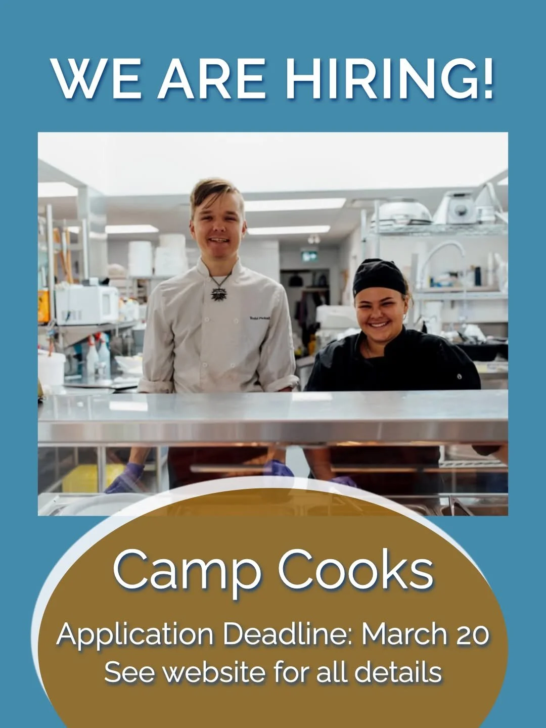 NOW HIRING FOR 3 POSITIONS: 
1.  CAMP COOK- FIRST COOK
2. CAMP COOK- SECOND COOK
3. GUEST EXPERIENCE HOST (Housekeeping &amp; Hospitality) 

Deadline to apply is March 20th! 

Fircom is looking for positive, enthusiastic and hard-working individuals 