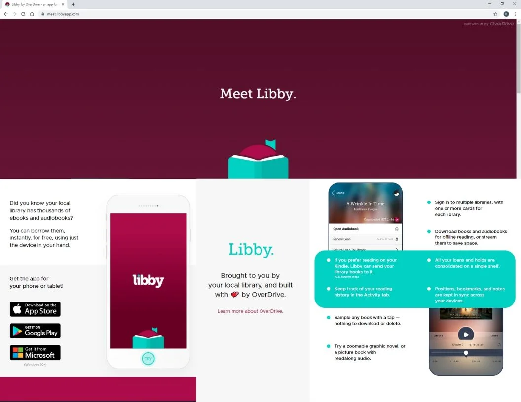 Logged On Library Libby For OverDrive Rochelle Park Free Public Library