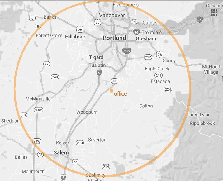 Serving the Willamette Valley from Salem to Portland, Estacada to Forest Grove. Vancouver, Washington too!