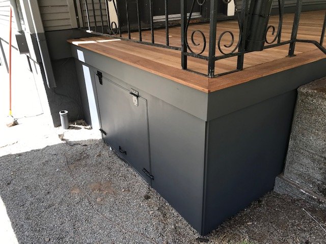 porch rebuild: after