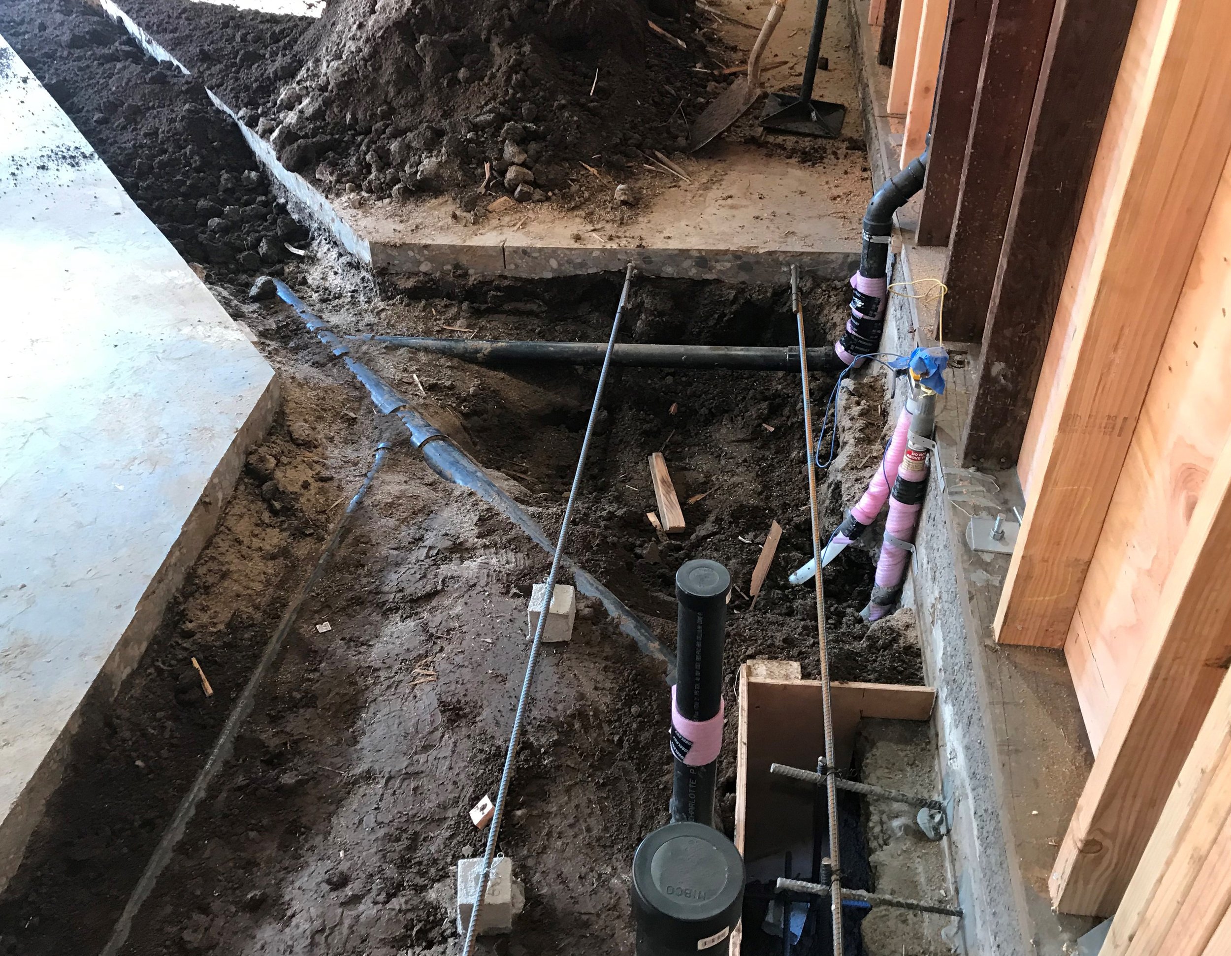 new bathroom plumbing