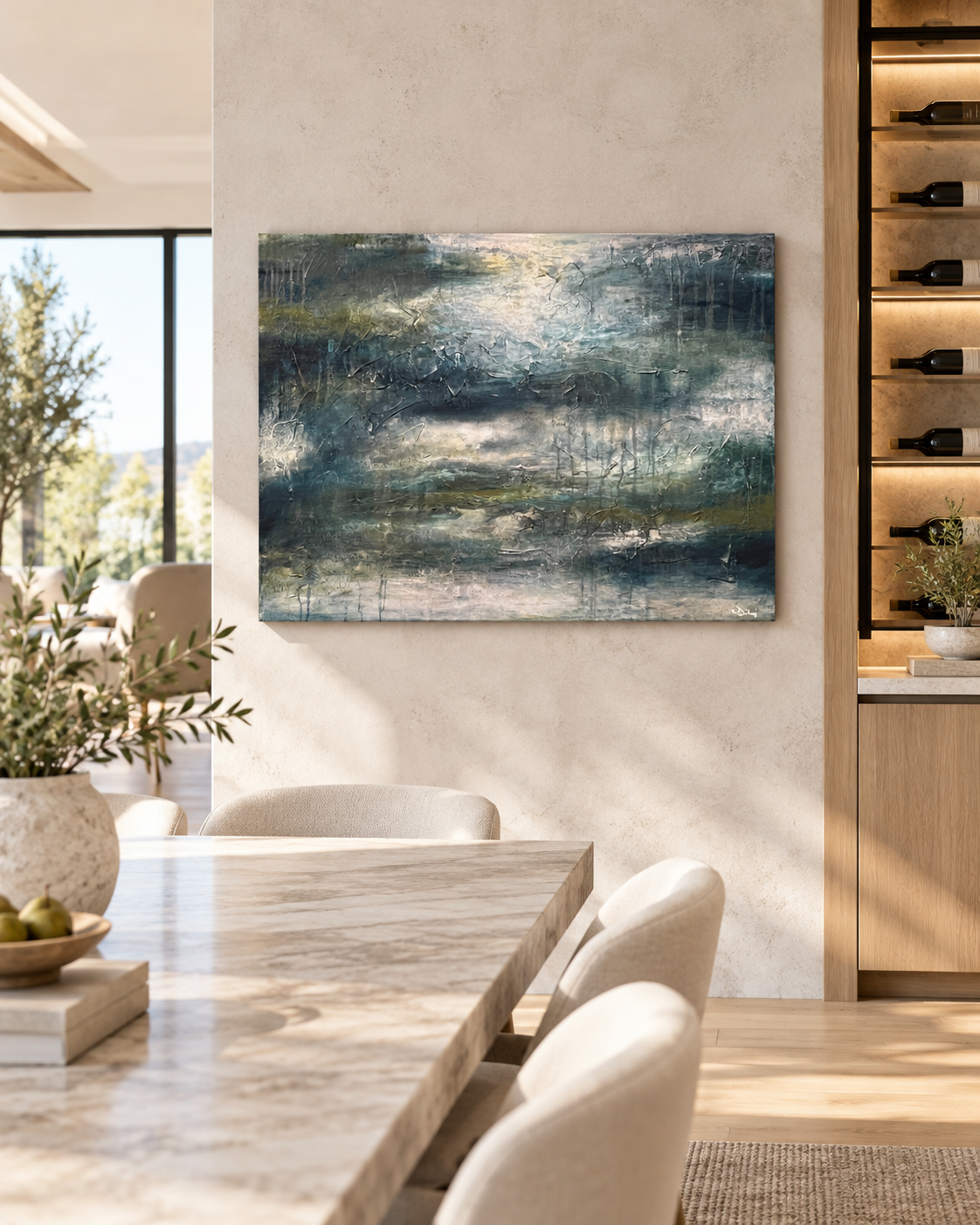 Sunlit Dining Room with Abstract Art.png