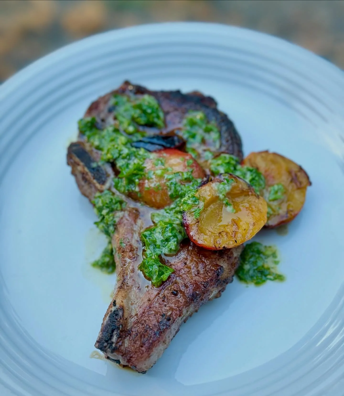 PSA: Grill late summer plums before the season is over. Your pork chop will thank you.