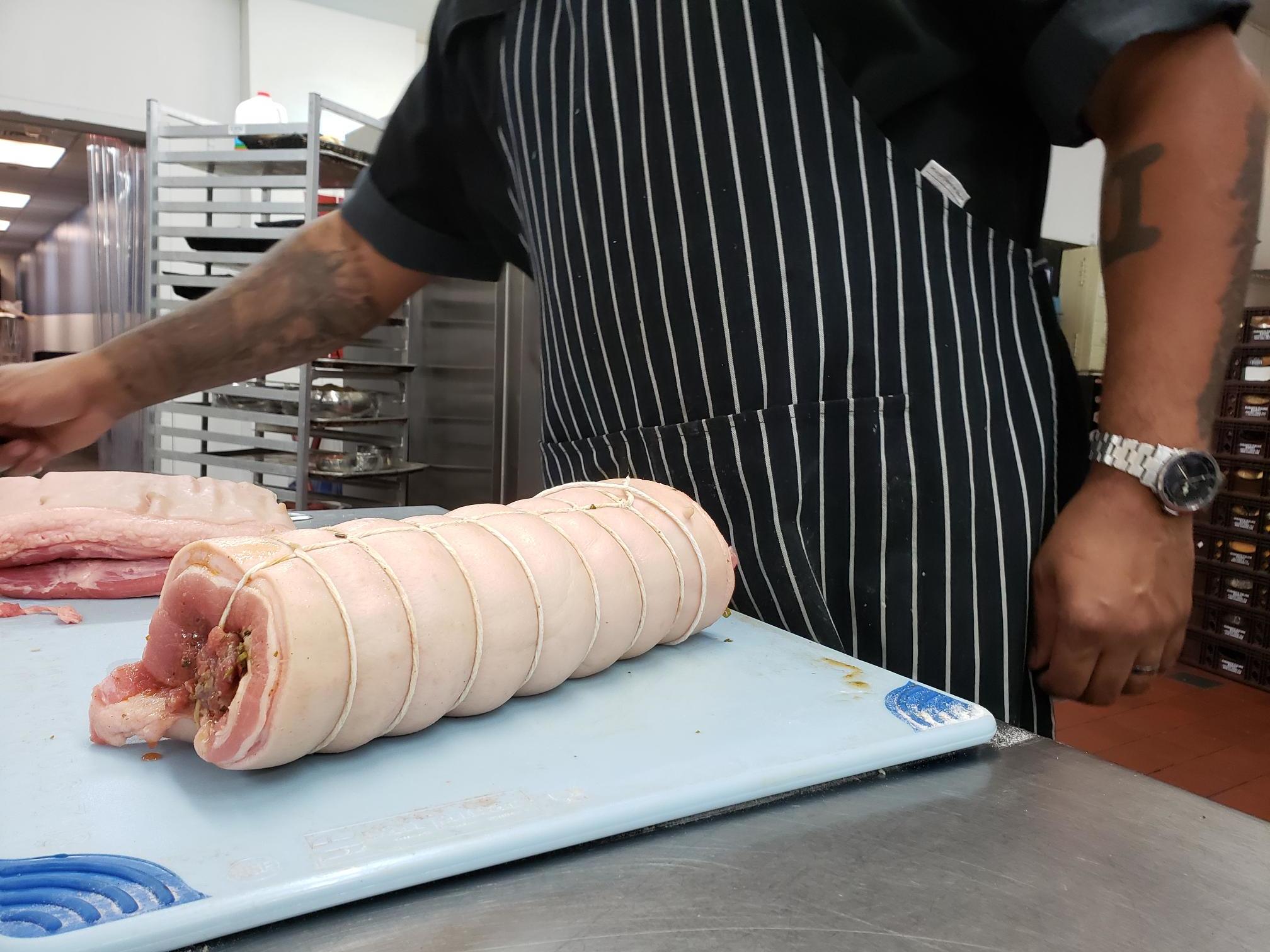 Recipe: Sous Vide Heritage Farms Cheshire Pork Porchetta by Chef Venoy Rogers III Farms General Store