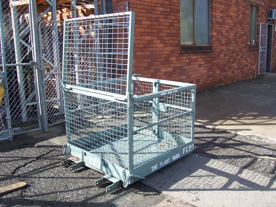 Forklift Safety Cage Hire Work Platform — THE PLANT YARD