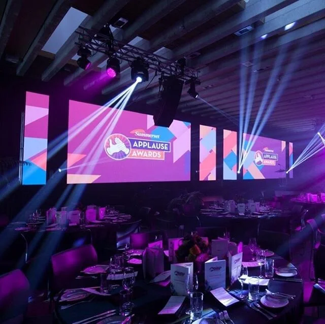 While everything has come to a grinding holt this week, last week we supplied all production and creative to our friends @limeandsoda_nz for the Summerset Awards. Using high res @absenled led screens @nexoaudiomx line array audio and an array of 40 moving light fixtures.