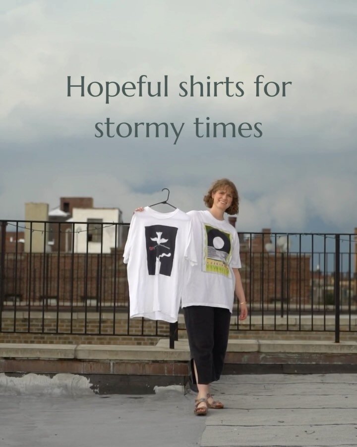 Soft armor for strange days 🌀
 Introducing art t-shirts&hellip; another dream come true!

Trevor and I have been wearing the samples I ordered for the past month or so and it&rsquo;s felt really really good. The shirts themselves are medium weight, 