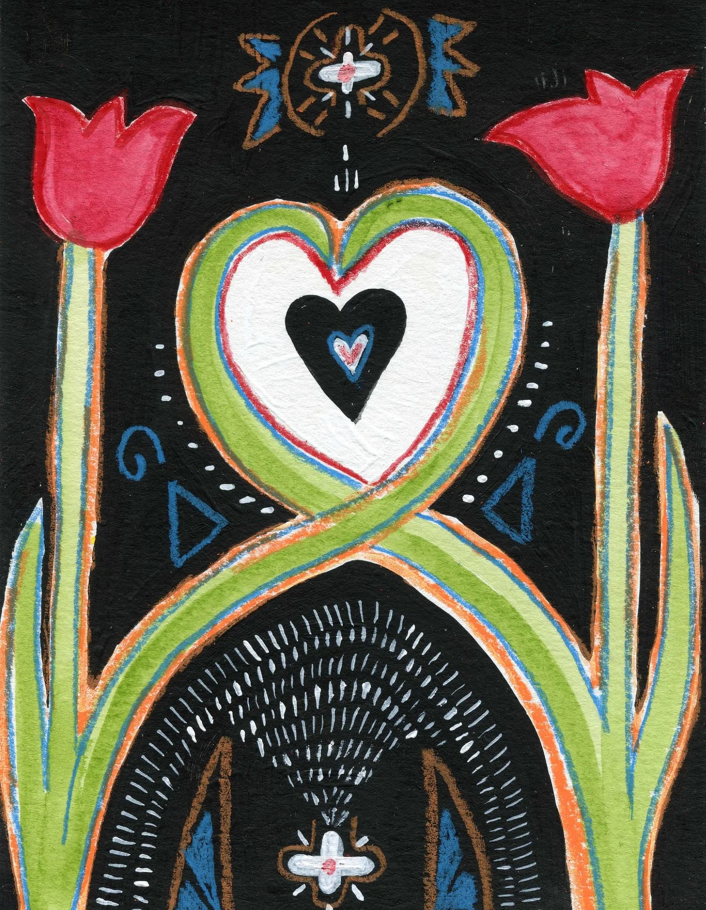 It&rsquo;s a little like New Orleans
With the bright colors and funky shapes
It&rsquo;s called &ldquo;Falling in Love&rdquo;

Valentines rolling into Mardi Gras
Let the good times roll! 

🤍💕🤍
#heartart