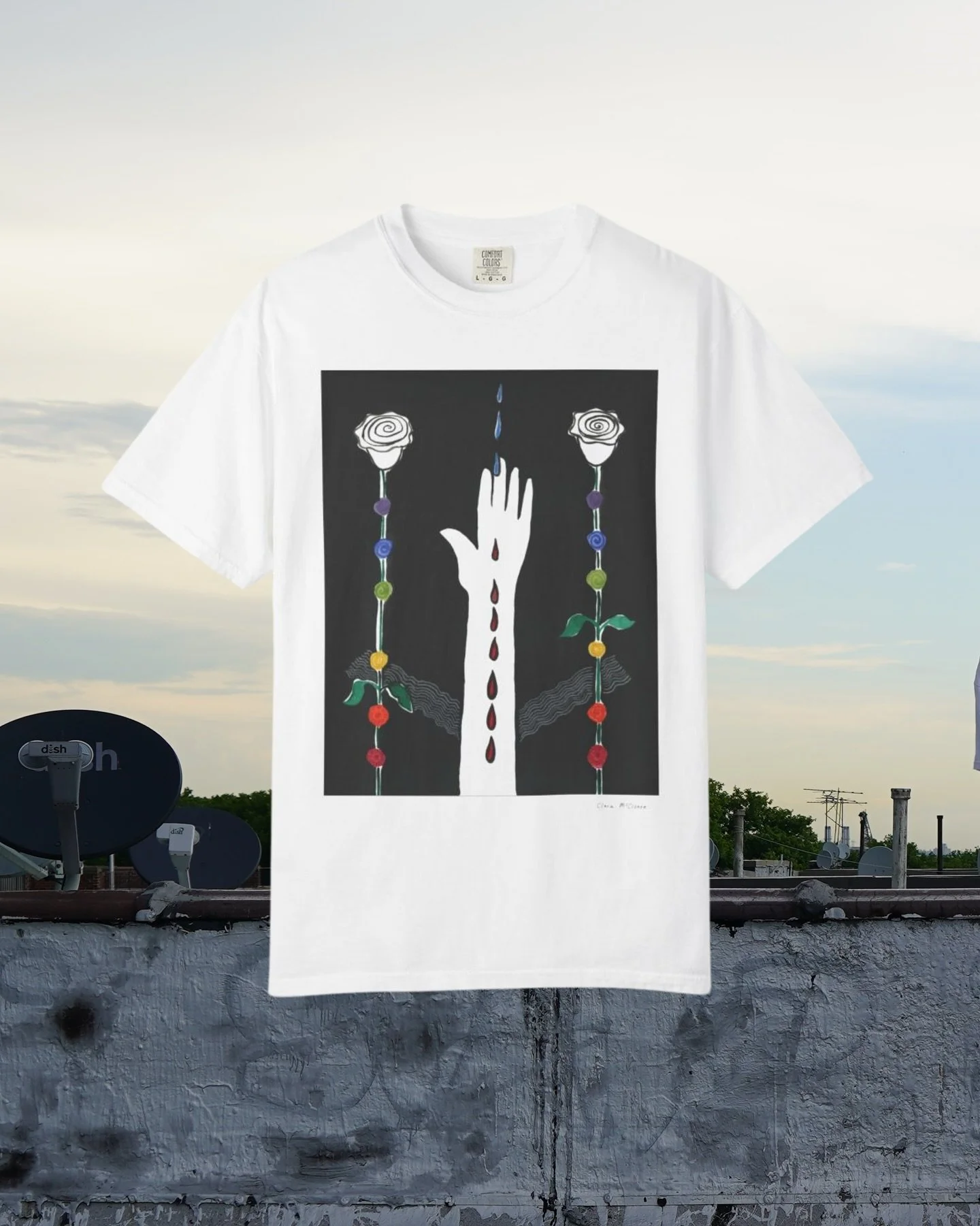 Soft shirts for hard times 

Put a little good in the world with a unique art shirt! The shirts are 100% cotton, medium weight (not too thin, not see-through) already soft, and pre-shrunk.

$35 of wearable art 🤍