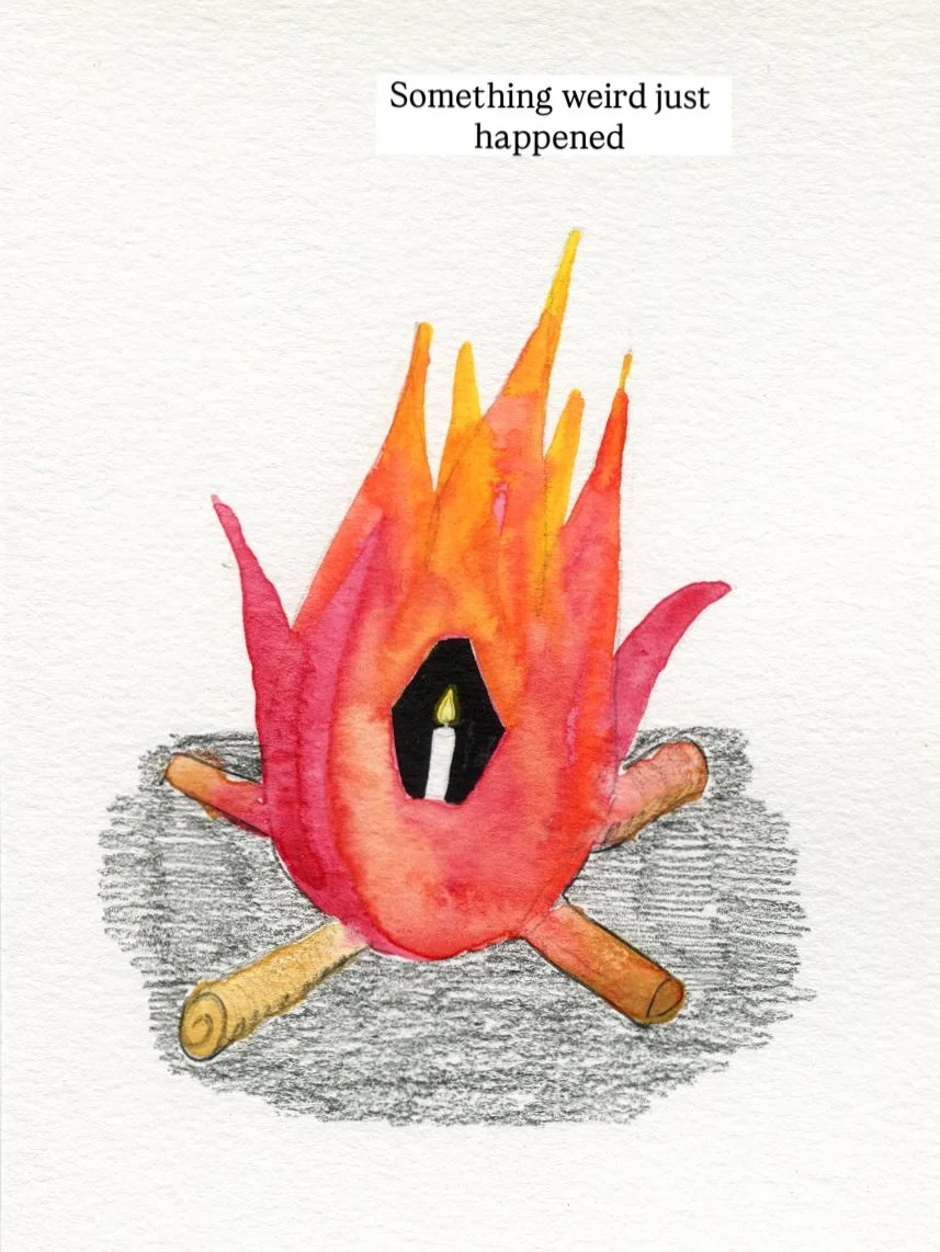 Just a little ordinary magic 🌀🌀🌀

I went to grab a pic of the inspiration card for these FIRE/FLAME drawings and it presented itself instantly.

What are the odds? 1 in 60.

Not quite a miracle, but enough to make you say &ldquo;huh!&rdquo; I&rsqu