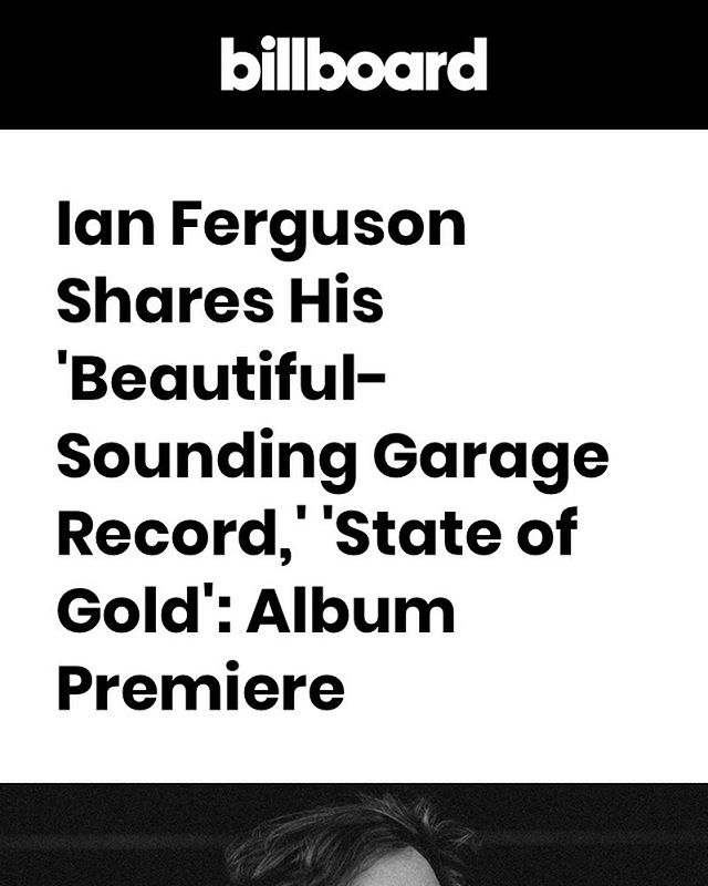 VERY excited to announce that @billboard is premiering my debut solo record &ldquo;State of Gold&rdquo;. It is available now in its entirety on the Billboard website. Thanks to Gary Graff for interviewing me. The link is in the bio!