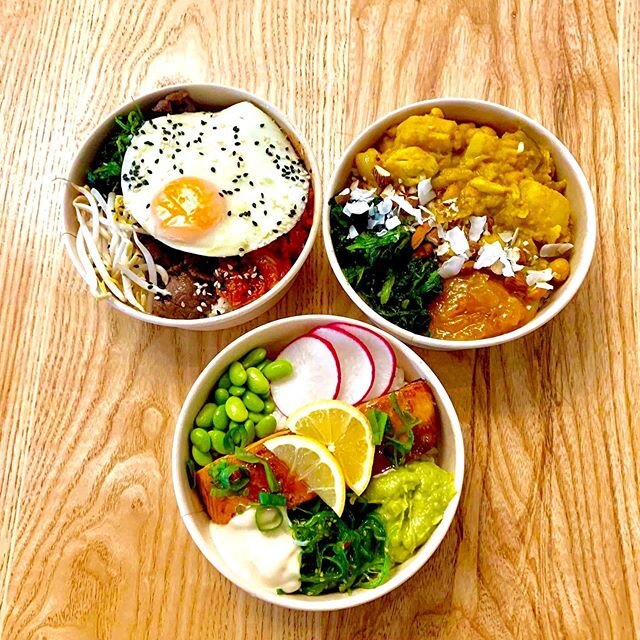 Cannot be more proud to show off what we offer on takeaways! Honey salmon bowl, teriyaki chicken and chickpea curry! #dessert #breakfast #pastry #lunch #lunchideas #lunchtime #teabreak #toasty #cafe #coffee #coffeeshop #wellington #wellingtonnz #well