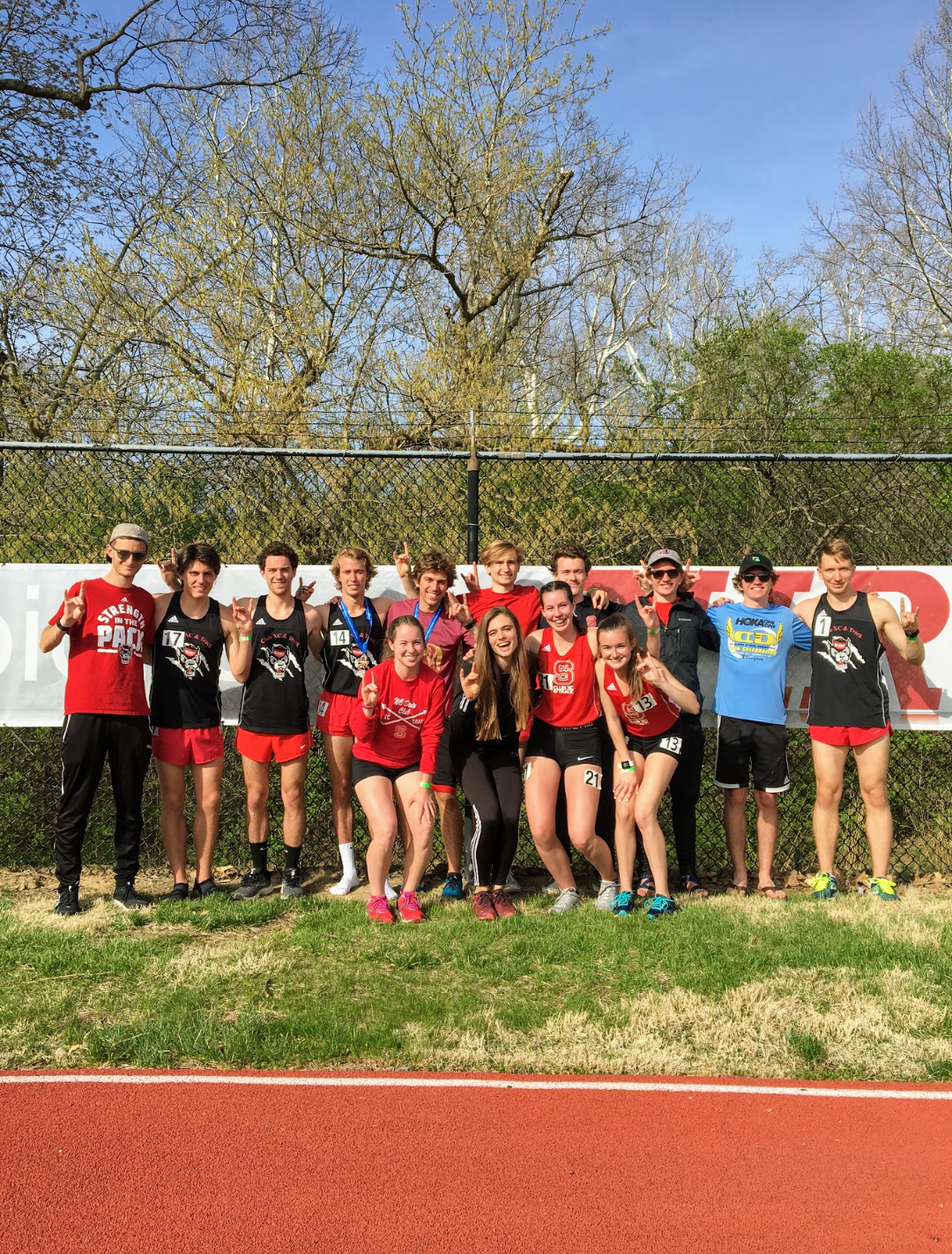Men’s and women’s participants after the 2019 NIRCA National Track Championship meet in Oxford, OH