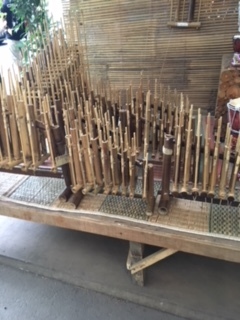 Angklung - Indonesian traditional instrument made of bamboo