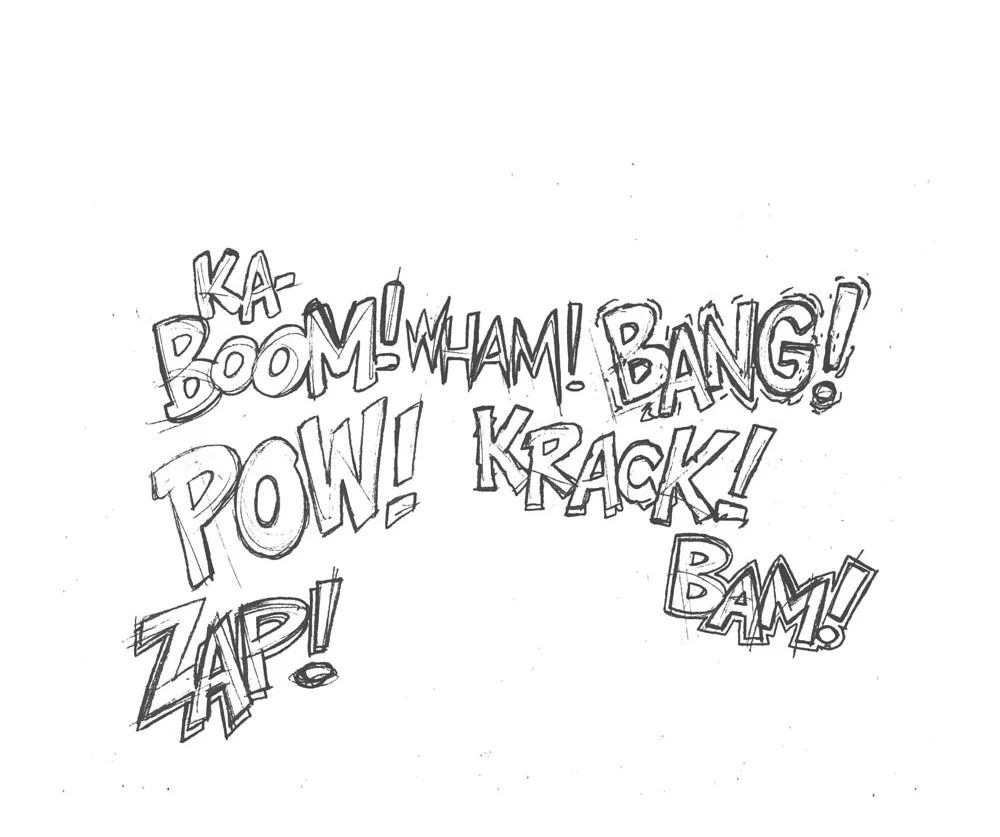 Sound effects were done on a separate page.