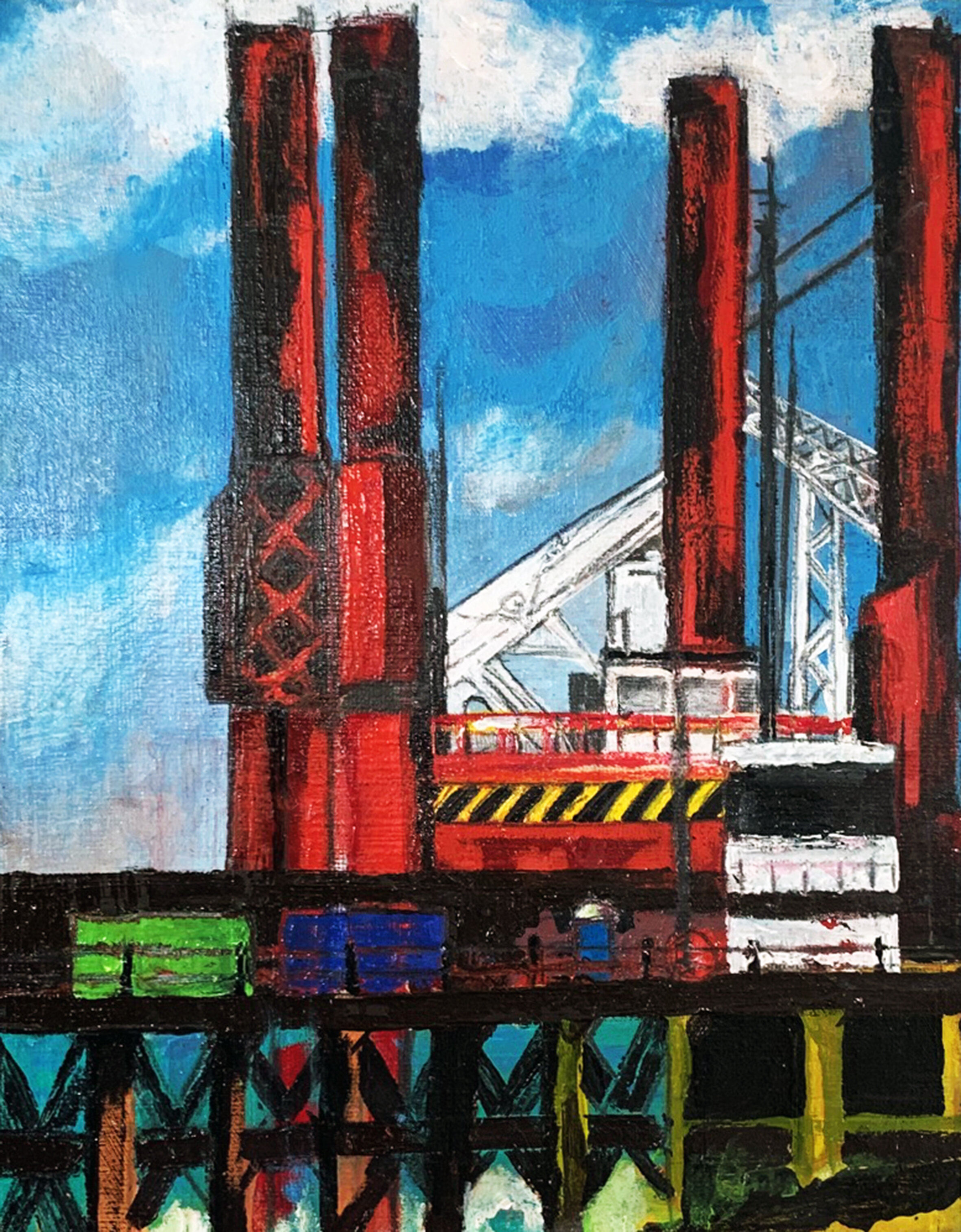 This little canvas was the sweet spot! Newhaven Pier