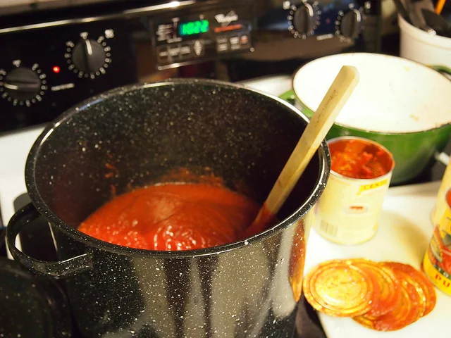 Through My Lens - Making Sauce