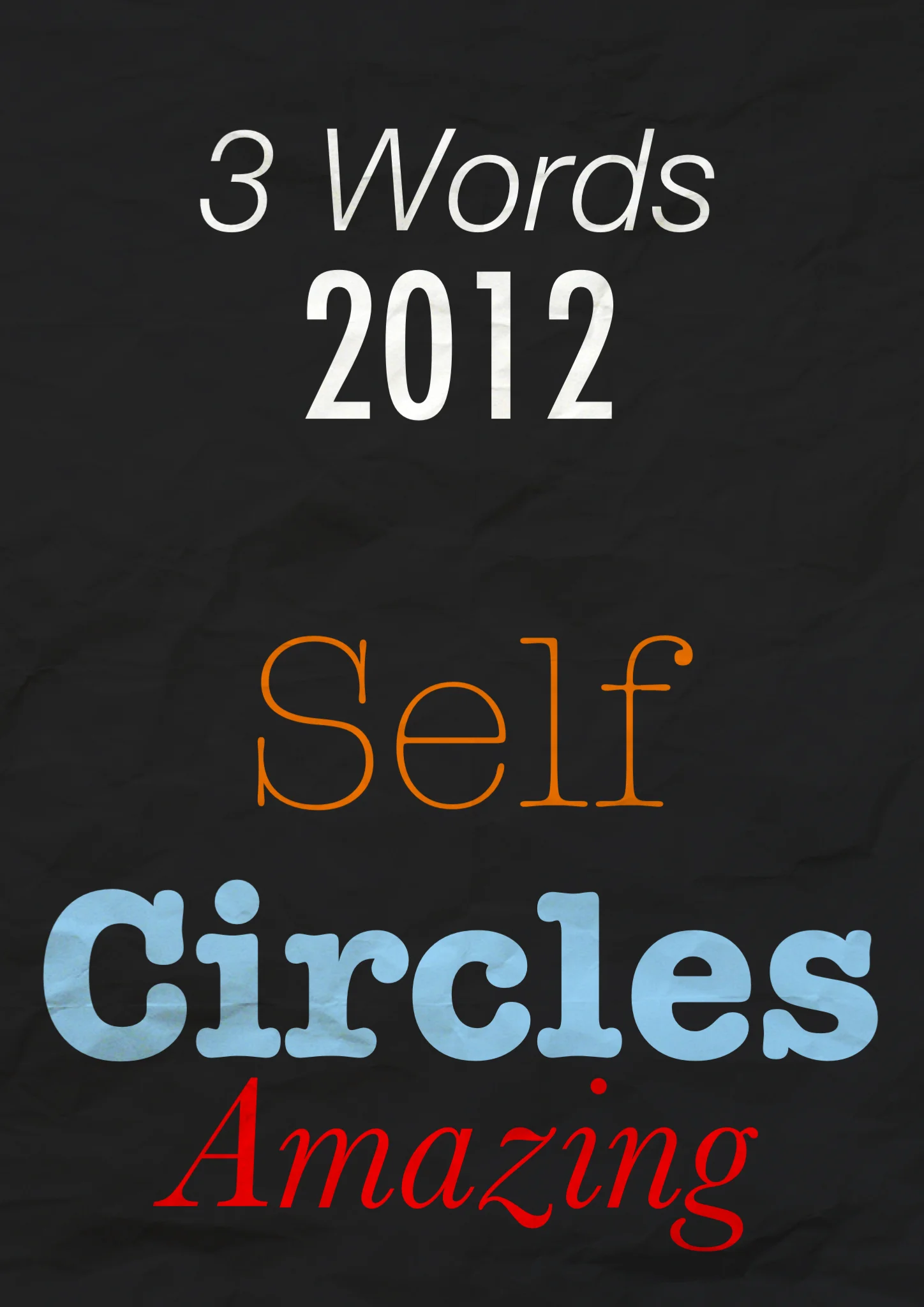 3 Words for 2012