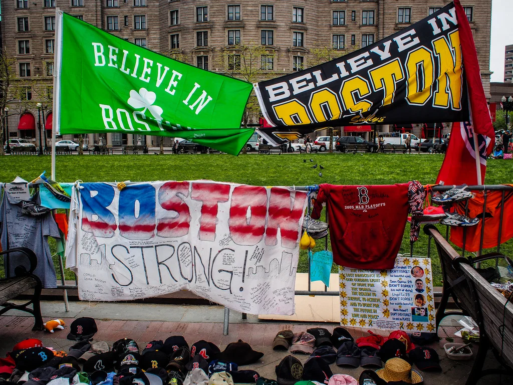 Visiting the Boston Marathon Memorial
