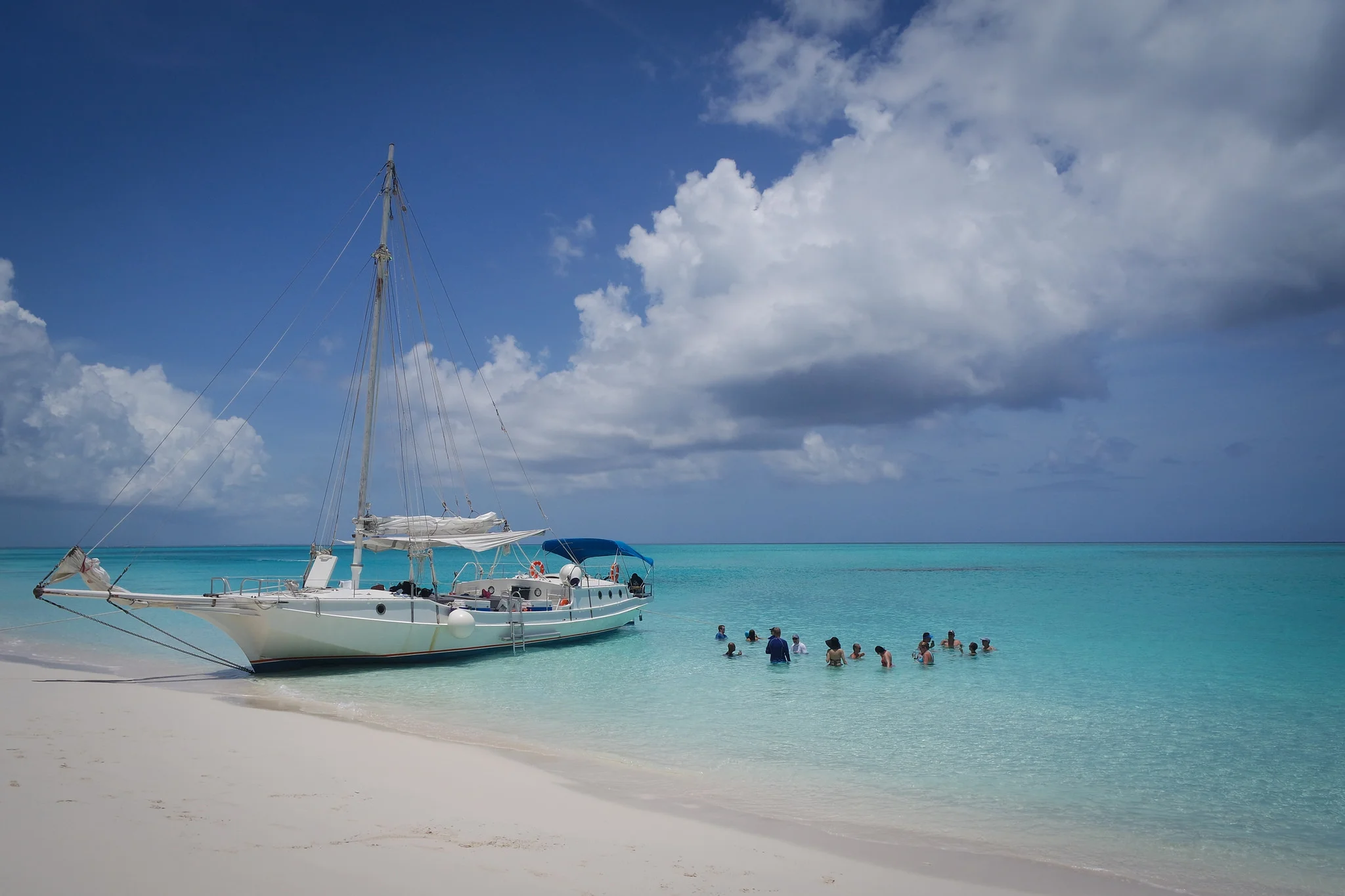 Sailboat Lunch in the Ocean