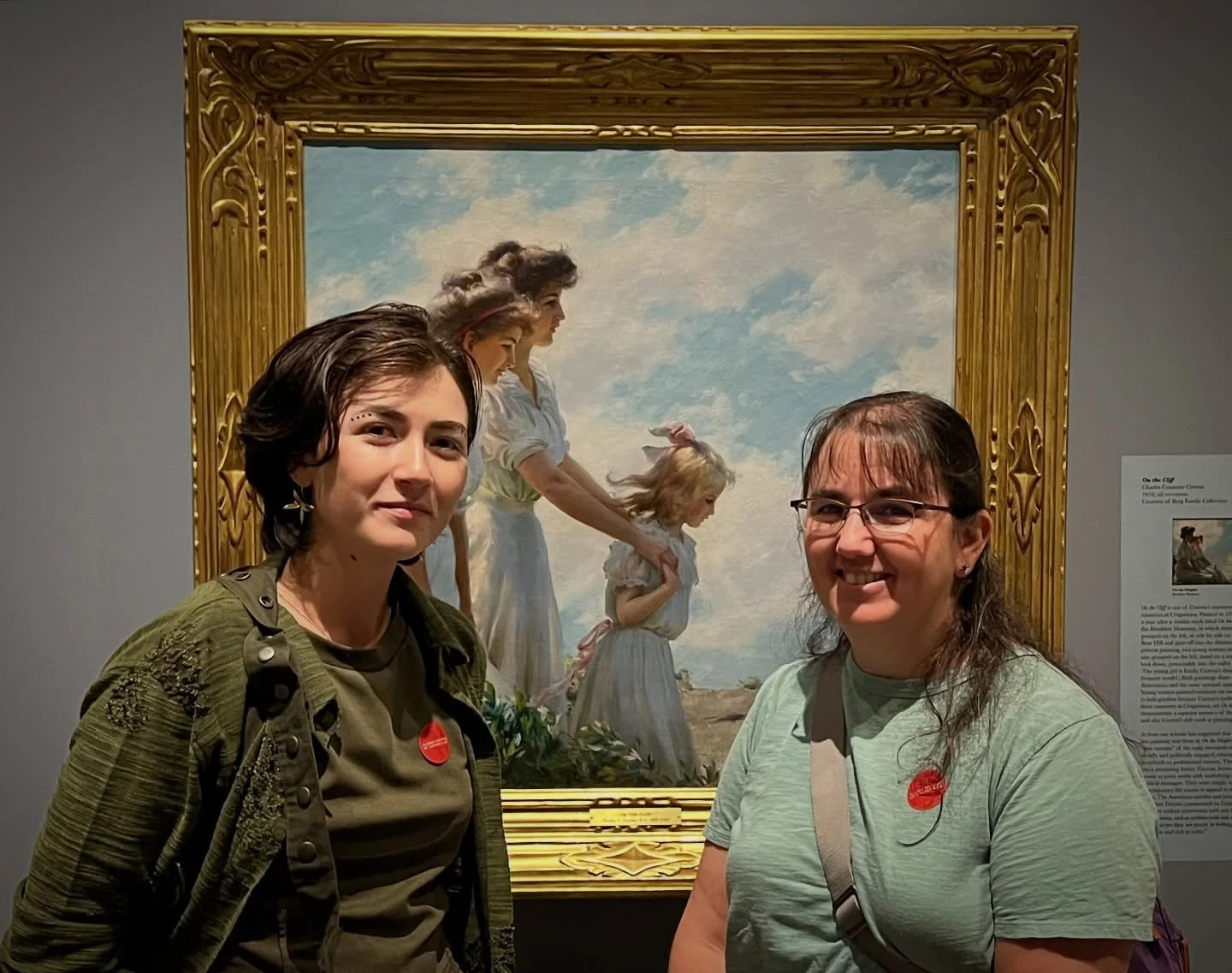 Always special to see Laura&rsquo;s great grandfather&rsquo;s paintings in museums. The little girl in this one is her grandmother and who Emily is named after. How could I not take this photograph?