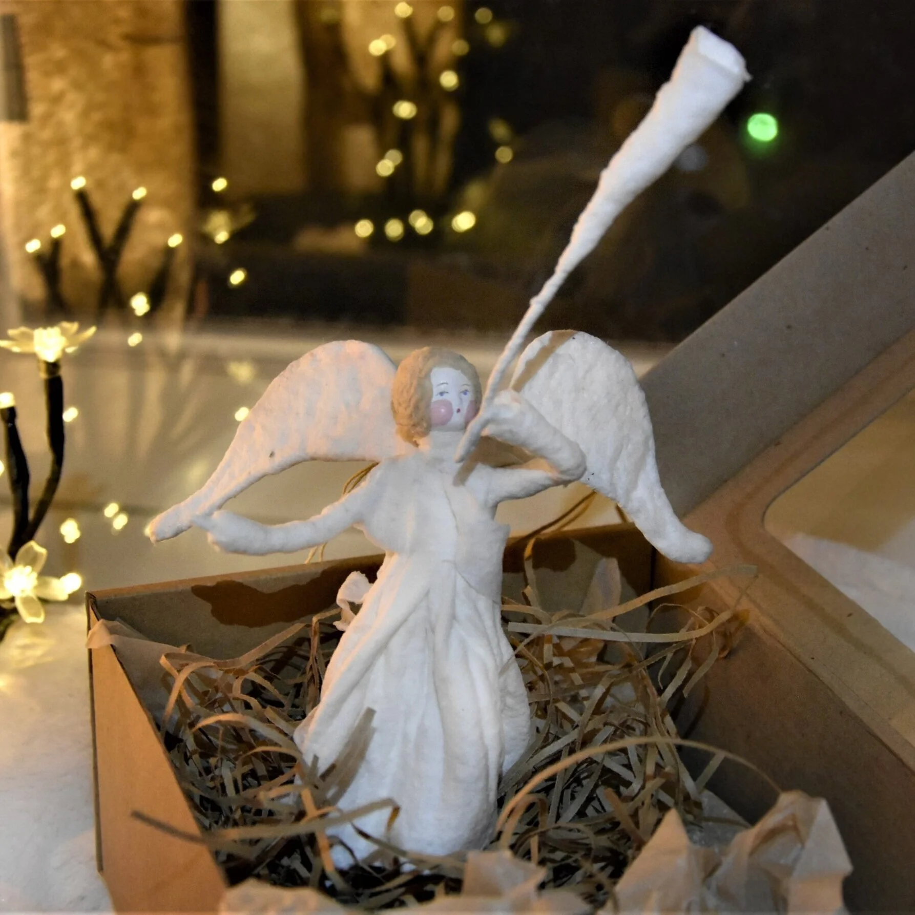 Christmas  toy Papier-mache  Angel Height:  15-22 cm Item Number: C-04 Price: ₽ 2,600 CLICK HERE TO BUY ~~~~~~~~~~~~~~~~