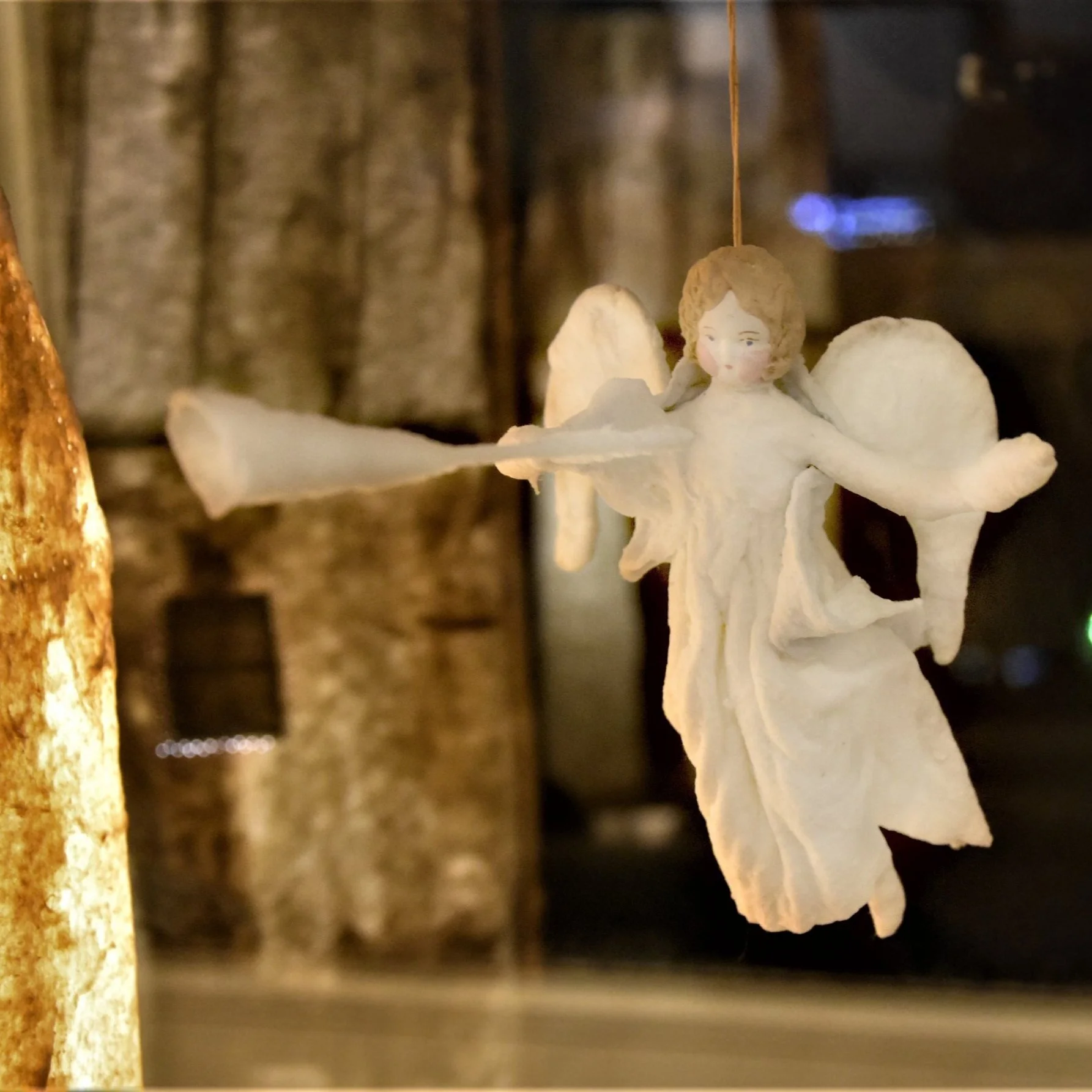 Christmas Toy Papier-mache : Angel  Height:  13-16 cm Item Number: C-05 Price: ₽ 2,400 [ SOLD ] ~~~~~~~~~~~~~~~~