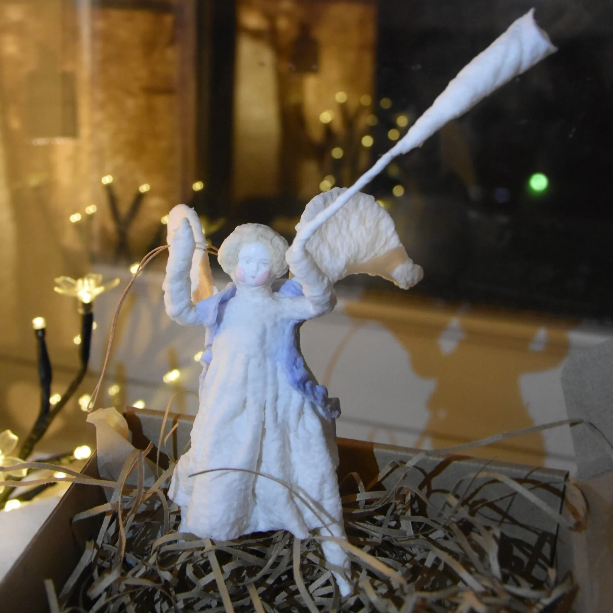 Christmas Toy Papier-mache : Angel Height:   12-20 cm Item Number: C-07 Price: ₽ 2,500 CLICK HERE TO BUY ~~~~~~~~~~~~~~~~