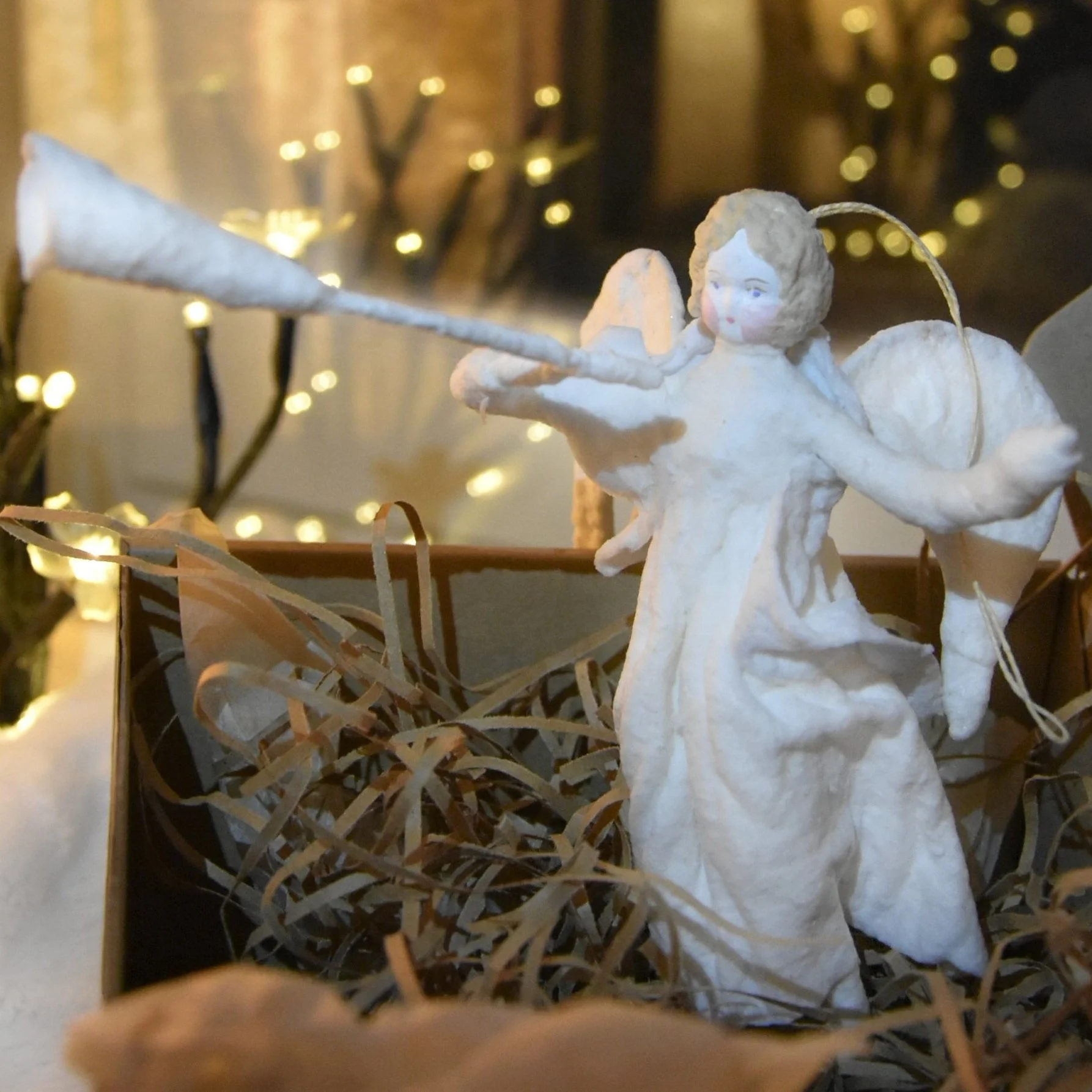 Christmas Toy Papier-mache : Angel  Height: 12-18 cm Item Number: C-08 Price: ₽ 2,500 [ SOLD ] ~~~~~~~~~~~~~~~~