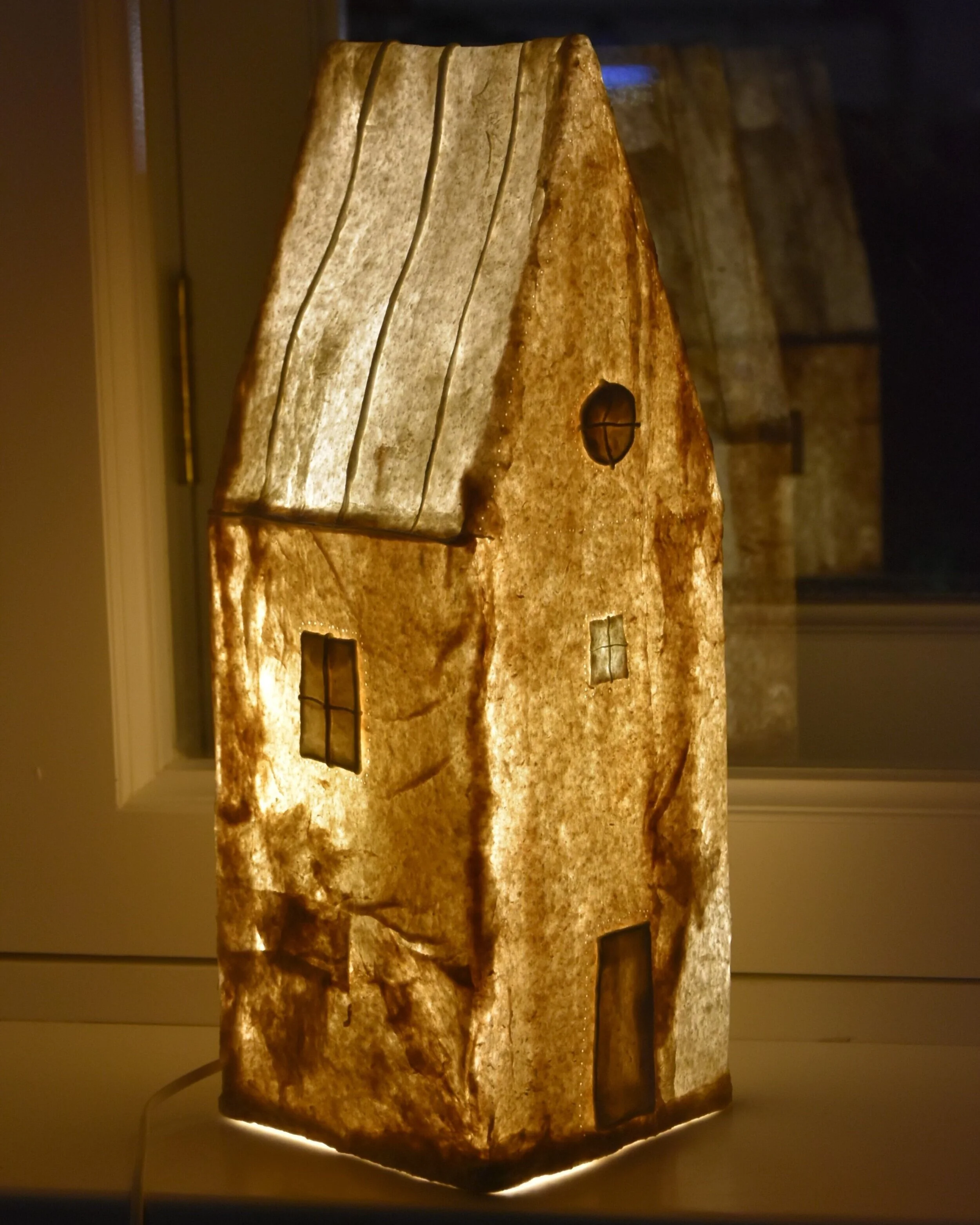 Night light small House : Papier-mache  Height: 15x14x43 cm  Item Number: C-09 Price: ₽ 5,000 CLICK HERE TO BUY ~~~~~~~~~~~~~~~~