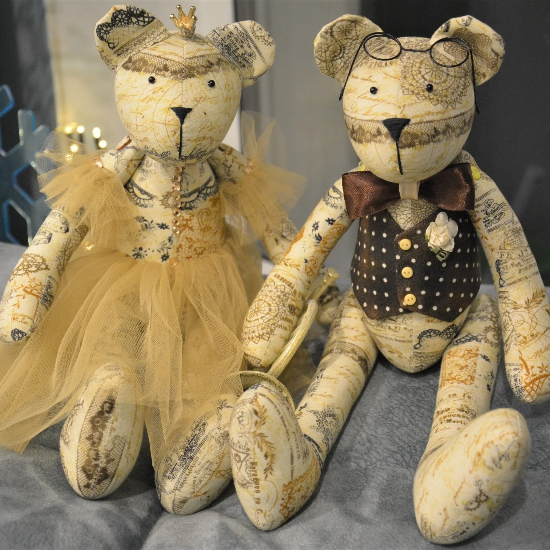 Interior toy Bears Misha and Mila  Height: 36 cm Item Number: C-19 Price: ₽ 5,000 CLICK HERE TO BUY ~~~~~~~~~~~~~~~~