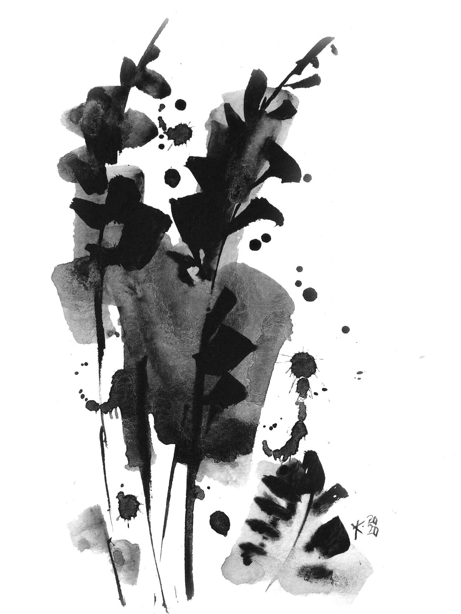 Painting "Live graphics" by Ecaterina Samarina Watercolor paper, gouache, 13*18 cm Item Number: BBBS001 Price: ₽ 720 CLICK HERE TO BUY ~~~~~~~~~~~~~~~~