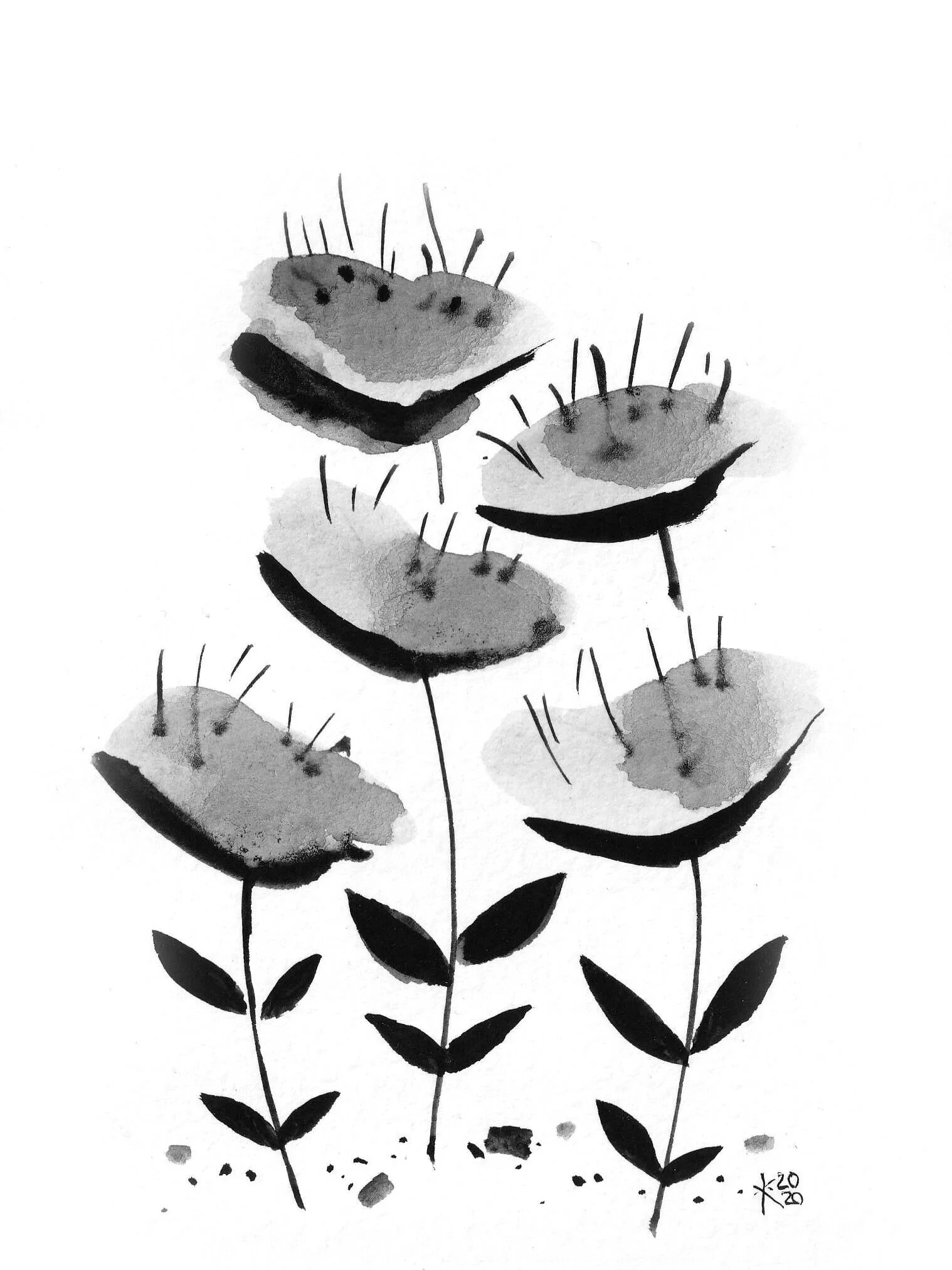 Painting "Live graphics" by Ecaterina Samarina Watercolor paper, gouache, 13*18 cm Item Number: BBBS003 Price: ₽ 720 CLICK HERE TO BUY ~~~~~~~~~~~~~~~~