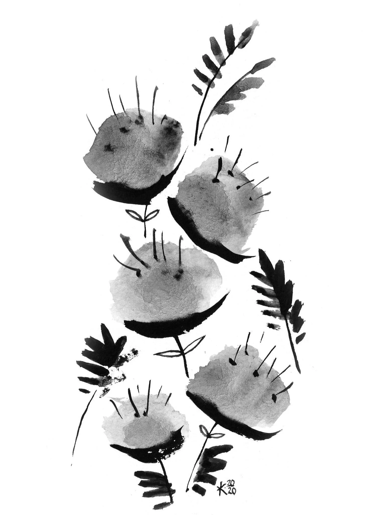 Painting "Live graphics" by Ecaterina Samarina Watercolor paper, gouache, 13*18 cm Item Number: BBBS006 Price: ₽ 720 CLICK HERE TO BUY ~~~~~~~~~~~~~~~~