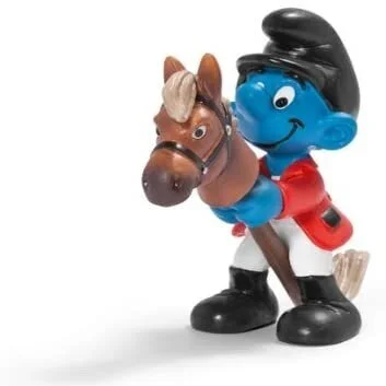 🇧🇪 BELGIUM CONSULATE  - Rider Smurf  5.5cm tall x 4cm wide Item Number: 207431 Donation: ₽ 500 FINAL  BID:   ₽ 600 ~~~~~~~~~~~~~~~~