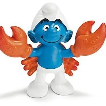 🇧🇪 BELGIUM CONSULATE  - Zodiac Cancer Smurf  5.5cm tall x 4.0cm w  Item Number: 207233 Donation: ₽500 FINAL BID:   ₽600 ~~~~~~~~~~~~~~~~