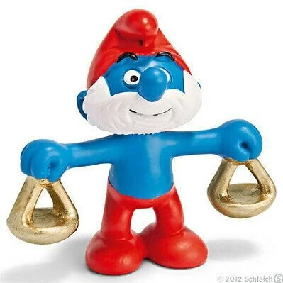 🇧🇪 BELGIUM CONSULATE  - Zodiac Libra Papa Smurf  5.5cm tall x 4.0cm w  Item Number: 20726 Donation: ₽ 500 FINAL BID:   ₽600 ~~~~~~~~~~~~~~~~