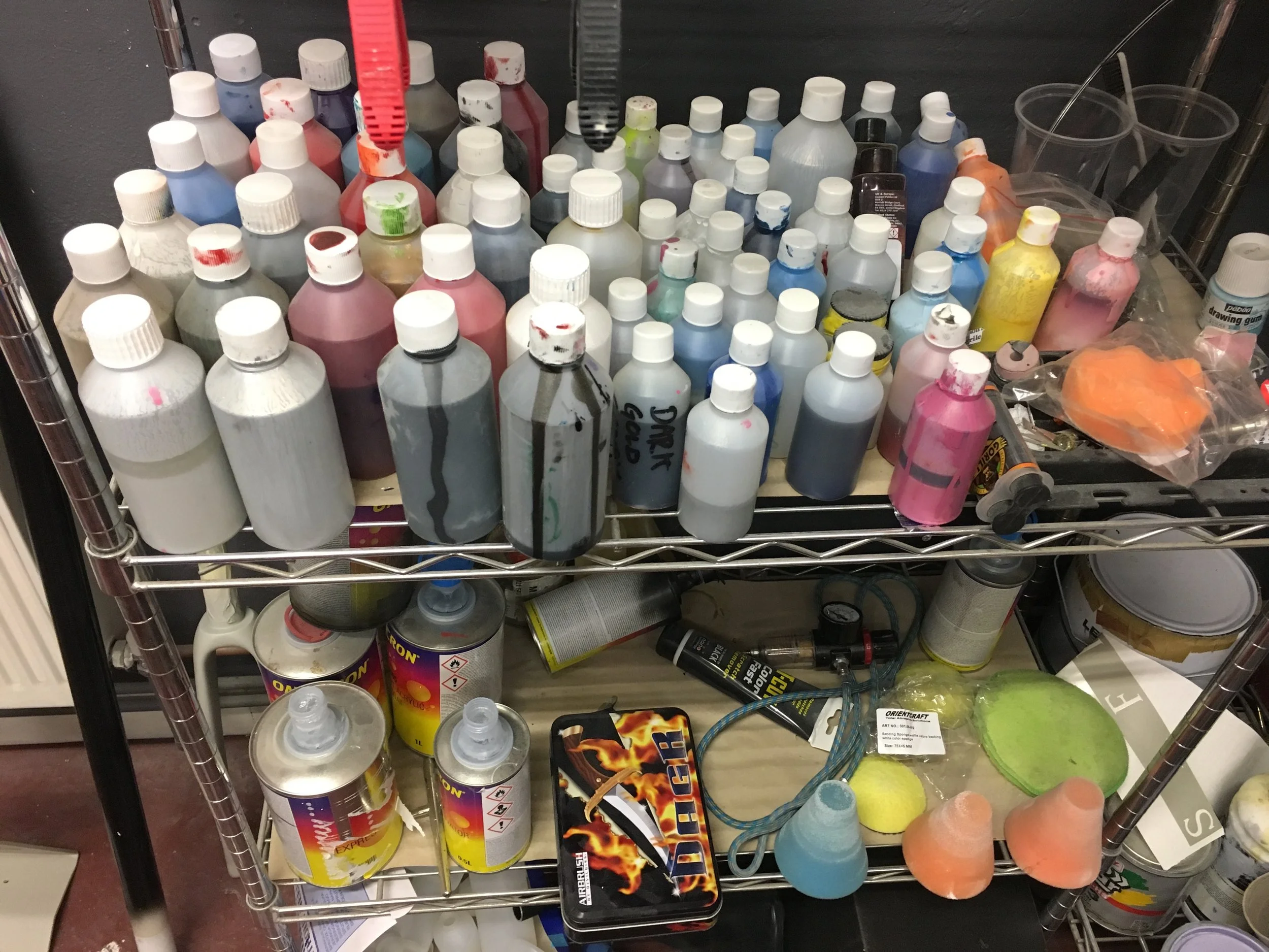 Leftovers at Jack’s paint workshop.