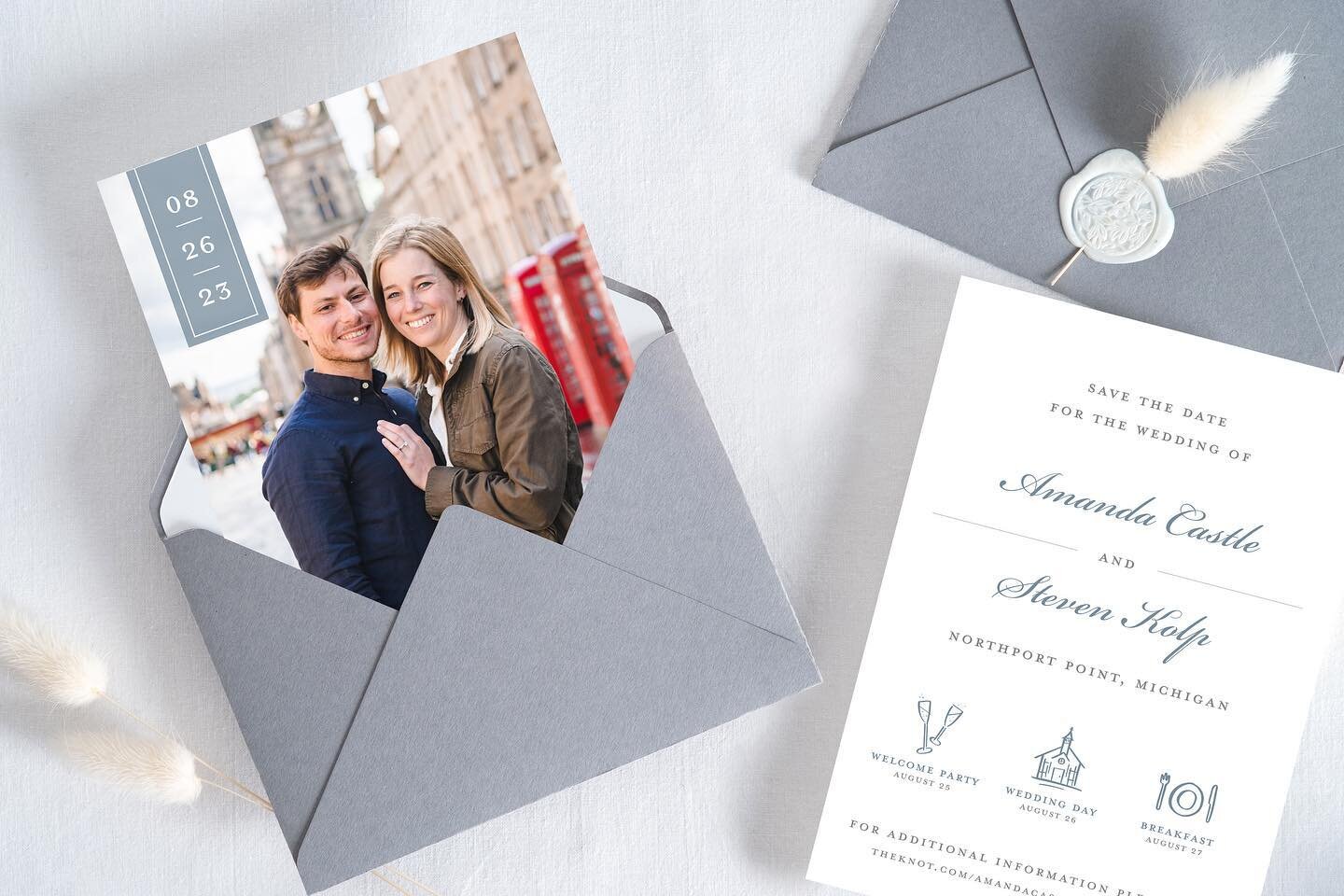 Save the dates 🤍
&bull;
&bull;

#wedding #bride #design #cincinnati #ohio #cincinnatiwedding #graphicdesign #invites #invitations #weddinginspiration #weddinginvitations