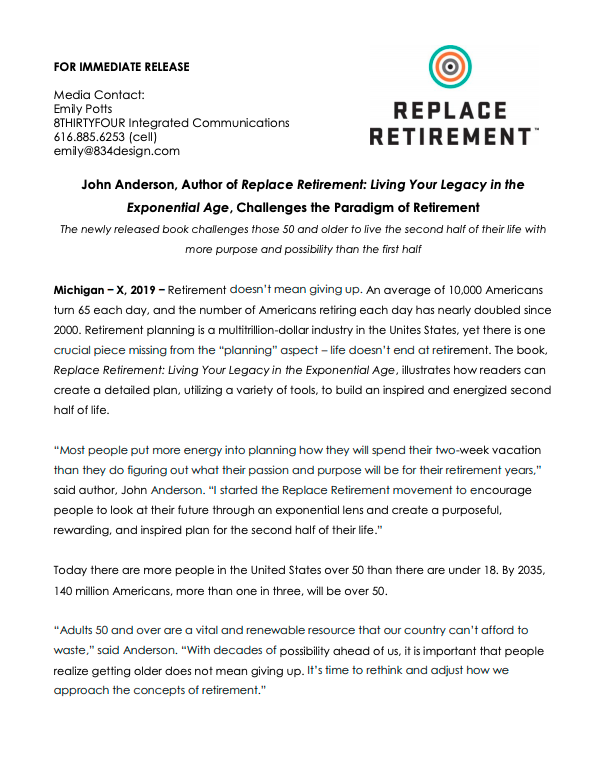 Replace Retirement Press Release