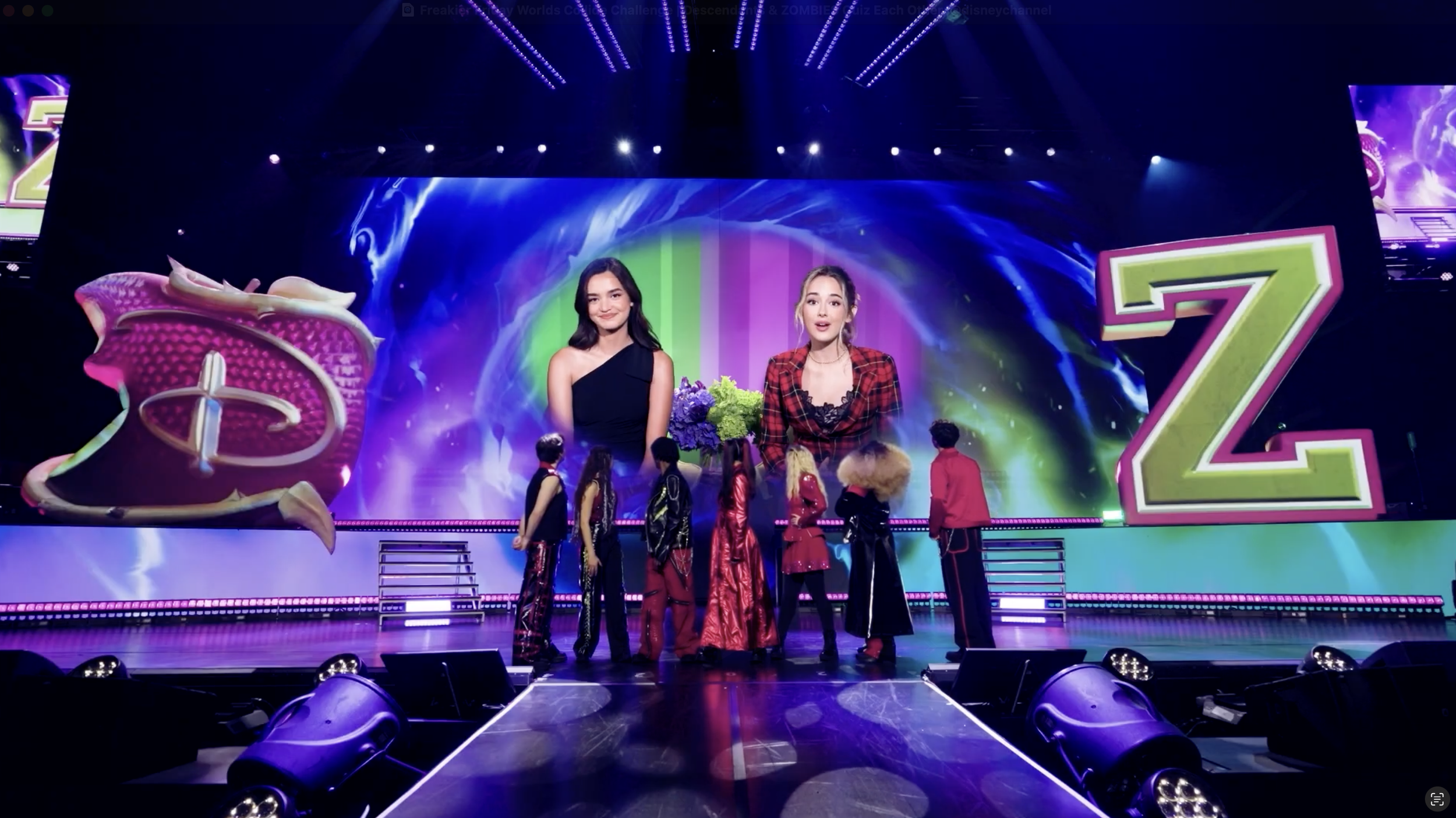 Freakier Friday Worlds Collide Challenge   Descendants & ZOMBIES Quiz Each Other  @disneychannel​