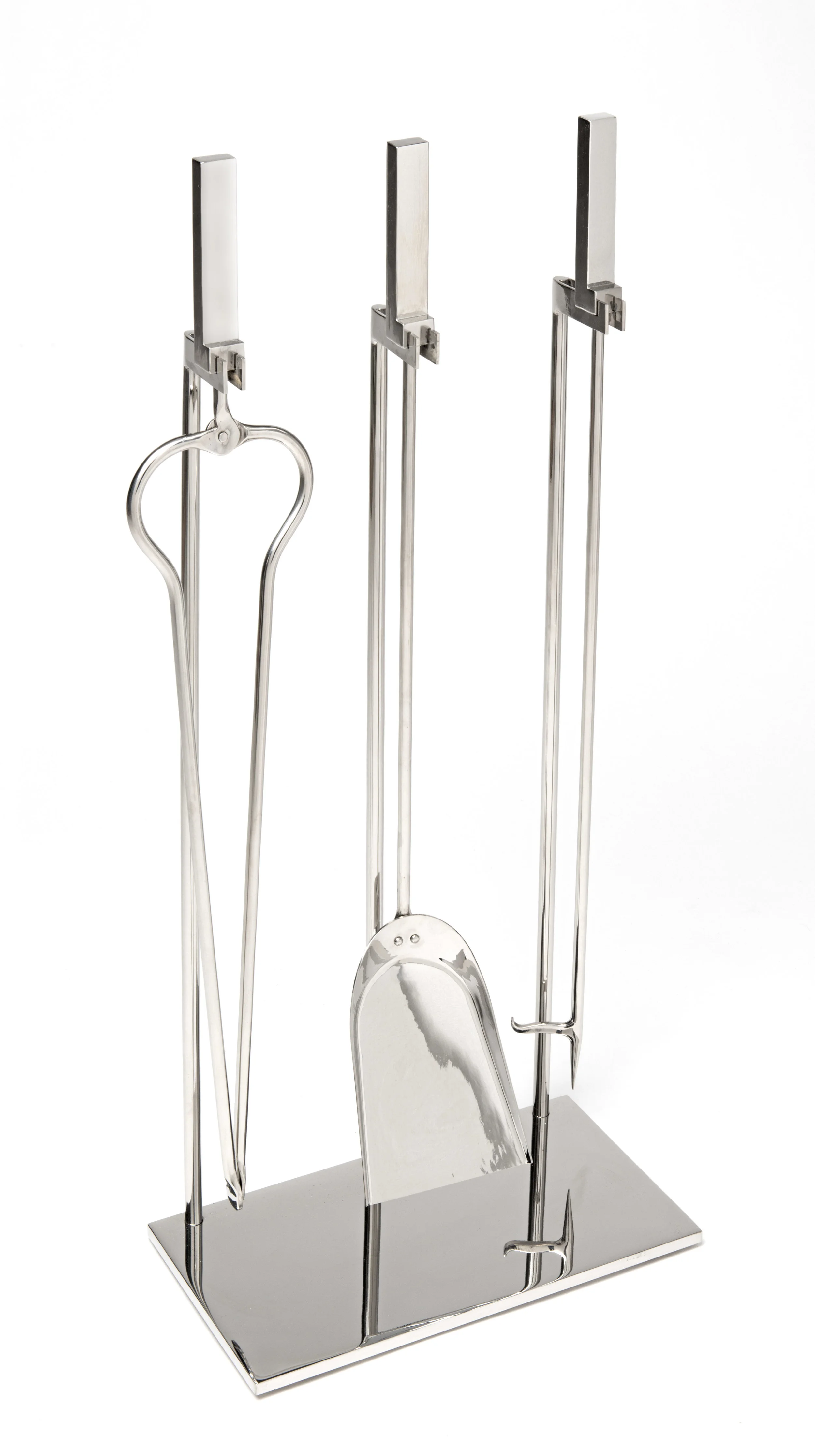 Linear Tool Set in Polished White Bronze, close up