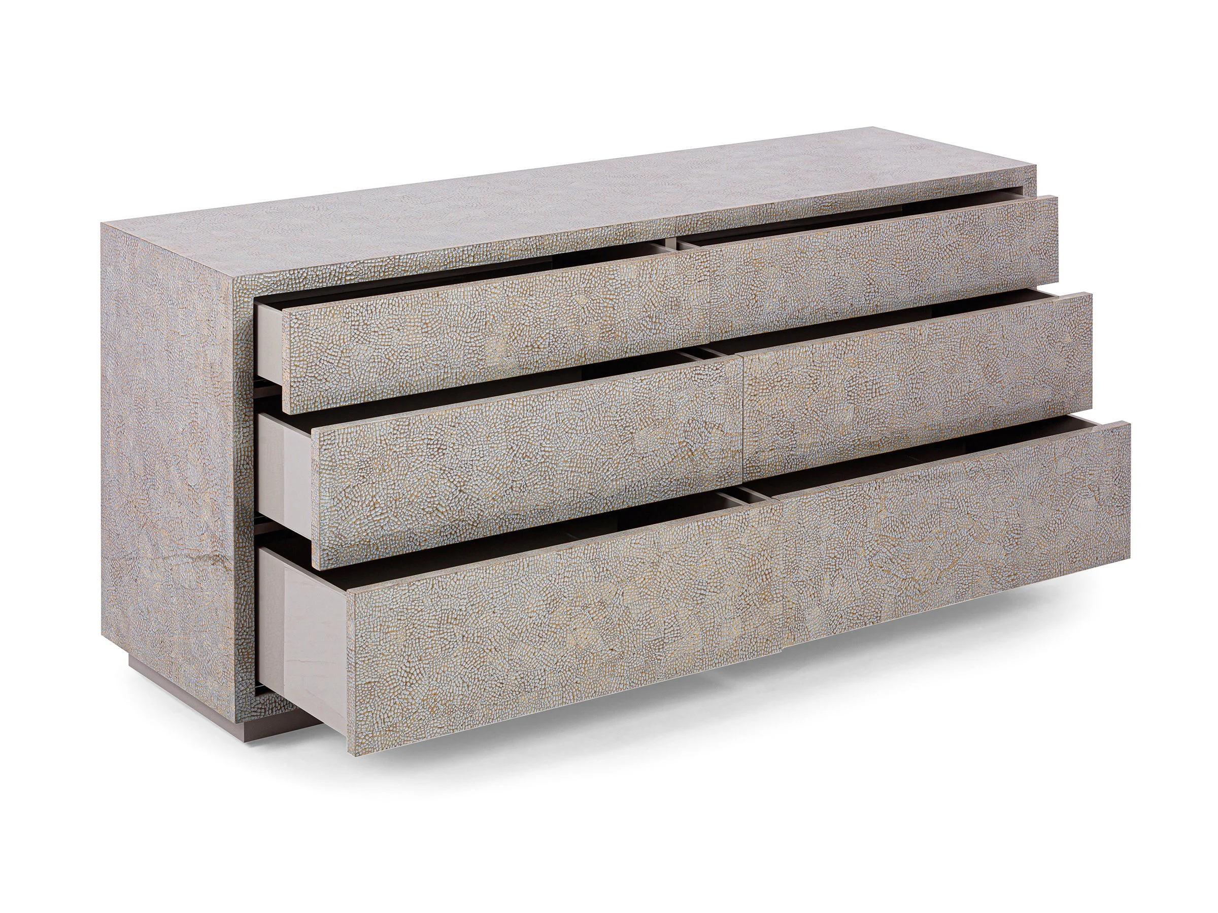 William Dresser – angled view with all six drawers open