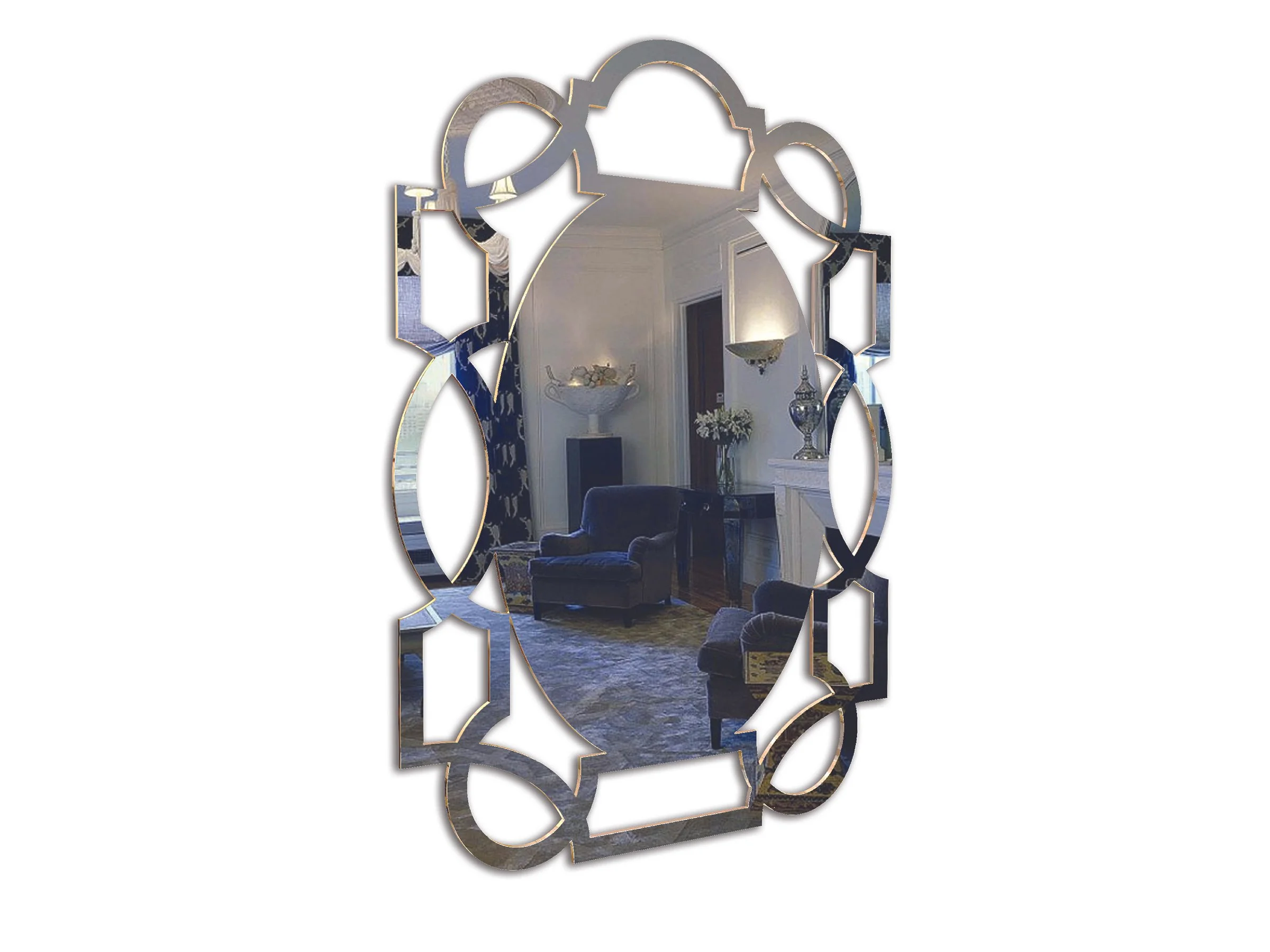 Celtic Mirror in mirror polished stainless steel