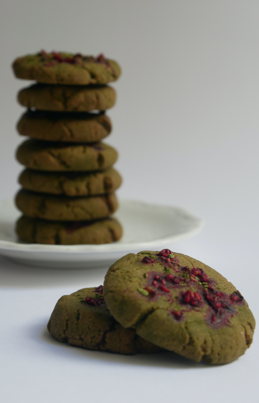 Ma recette de biscuits matcha-framboise