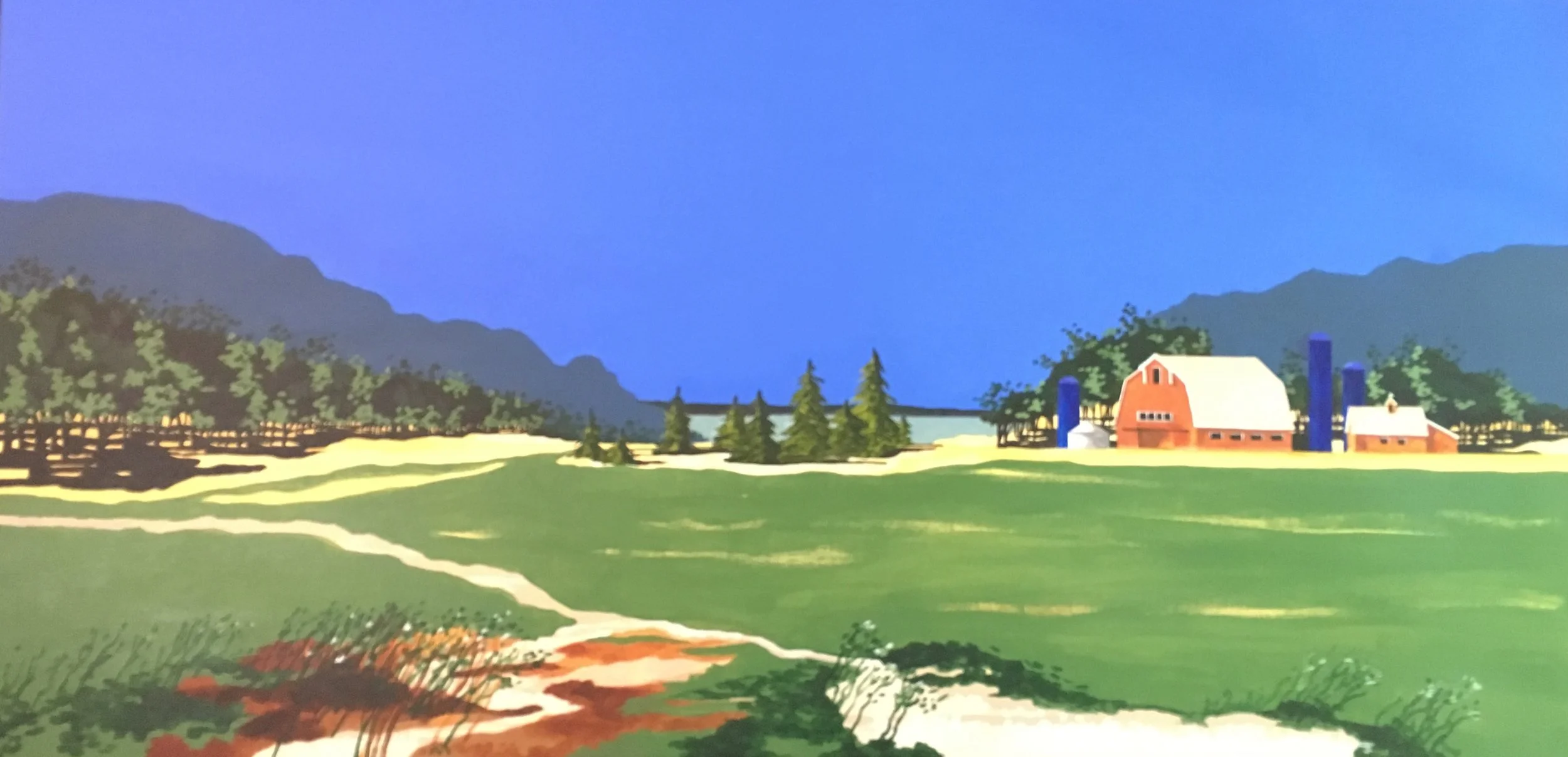 "SOUTHERN INDIANA FARM"   25"X49"   $900